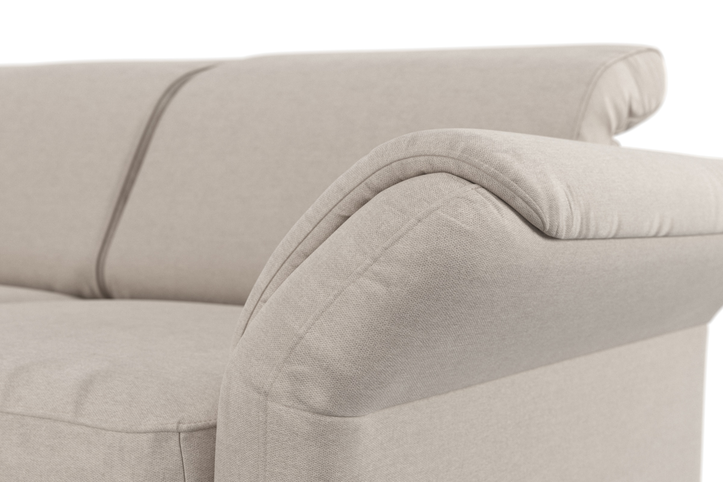 sit&more Ecksofa »Apulia L-Form«, wahlweise Bettfunktion, Bettkasten und Kopf- und Armteilverstellung