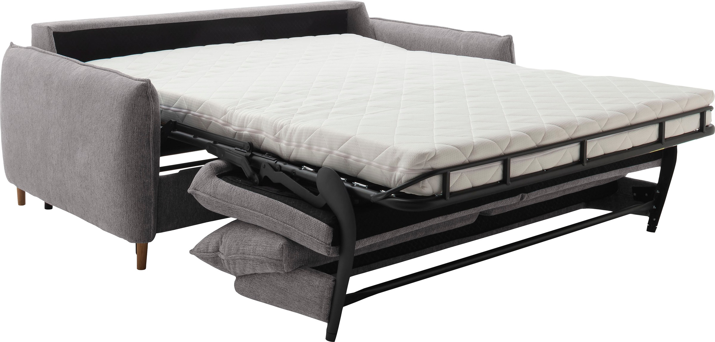 Places of Style Schlafsofa »Bacoli für Dauerschläfer geeignet durch hochwertigen Faltbeschlag«, in 3 Breiten und 3 Matratzenausführungen, belastbar 200 bis 270 kg