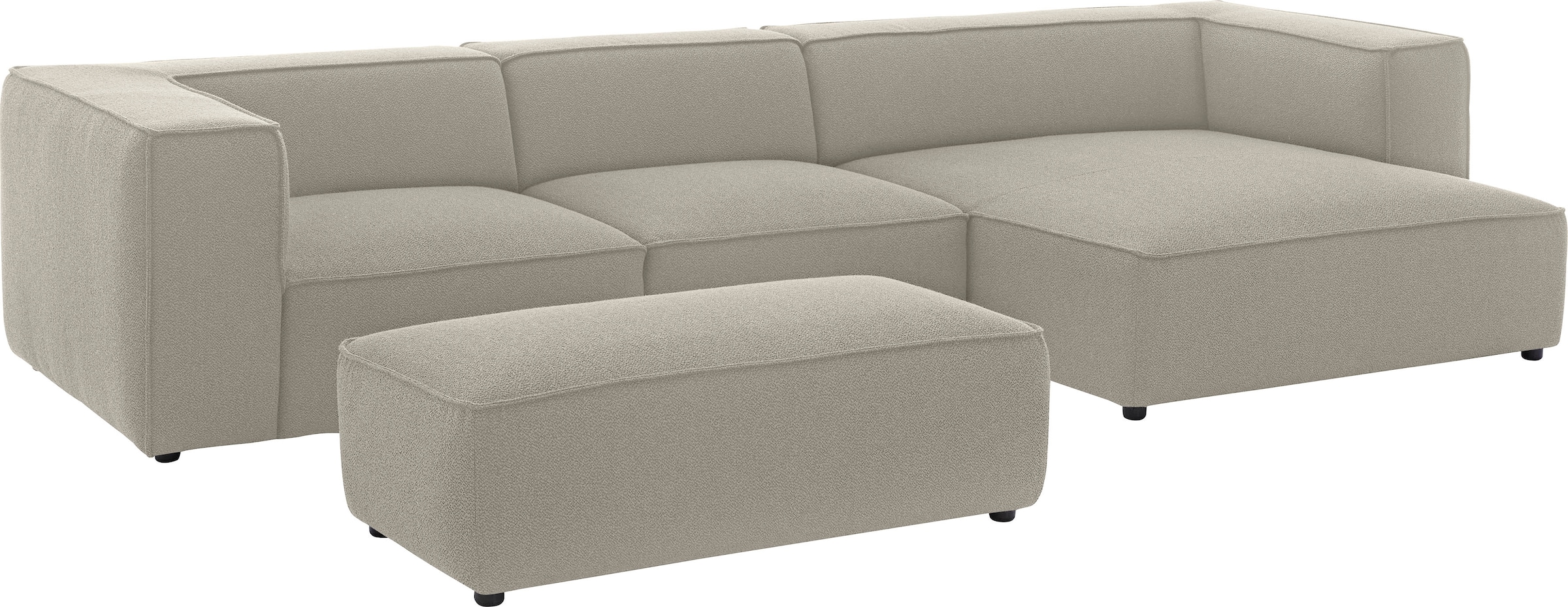 W.SCHILLIG Hocker »around-the-block«, mit eleganter Biese