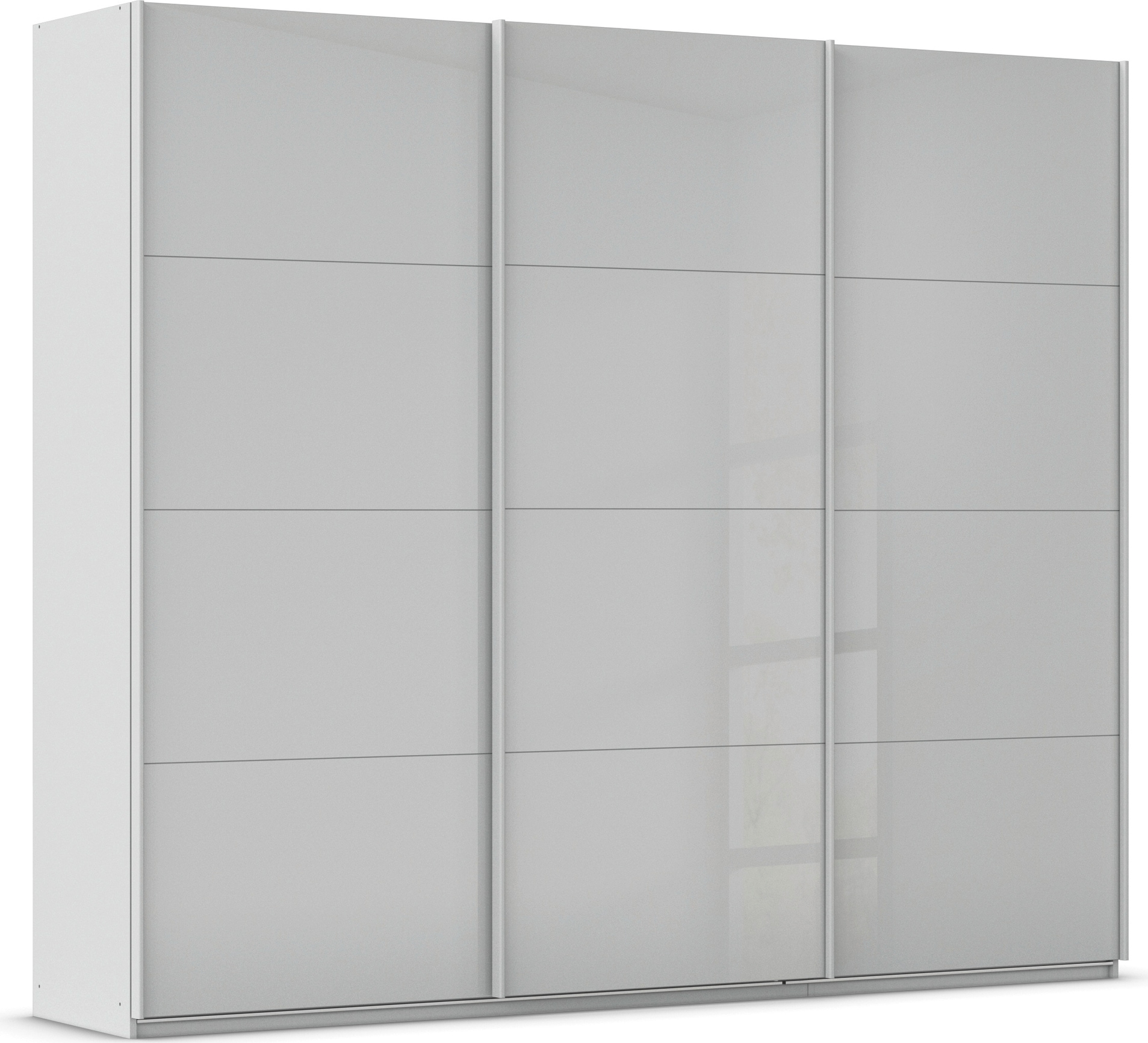 OTTO home Schwebetürenschrank "Kleiderschrank Schrank Garderobe AGORDO mit Glasfront" Breiten 203/271/315/360 cm, Höhen 210/229 cm, durchdachte Innenausstattung, in 4 Breiten und 2 Höhen MADE IN GERMANY