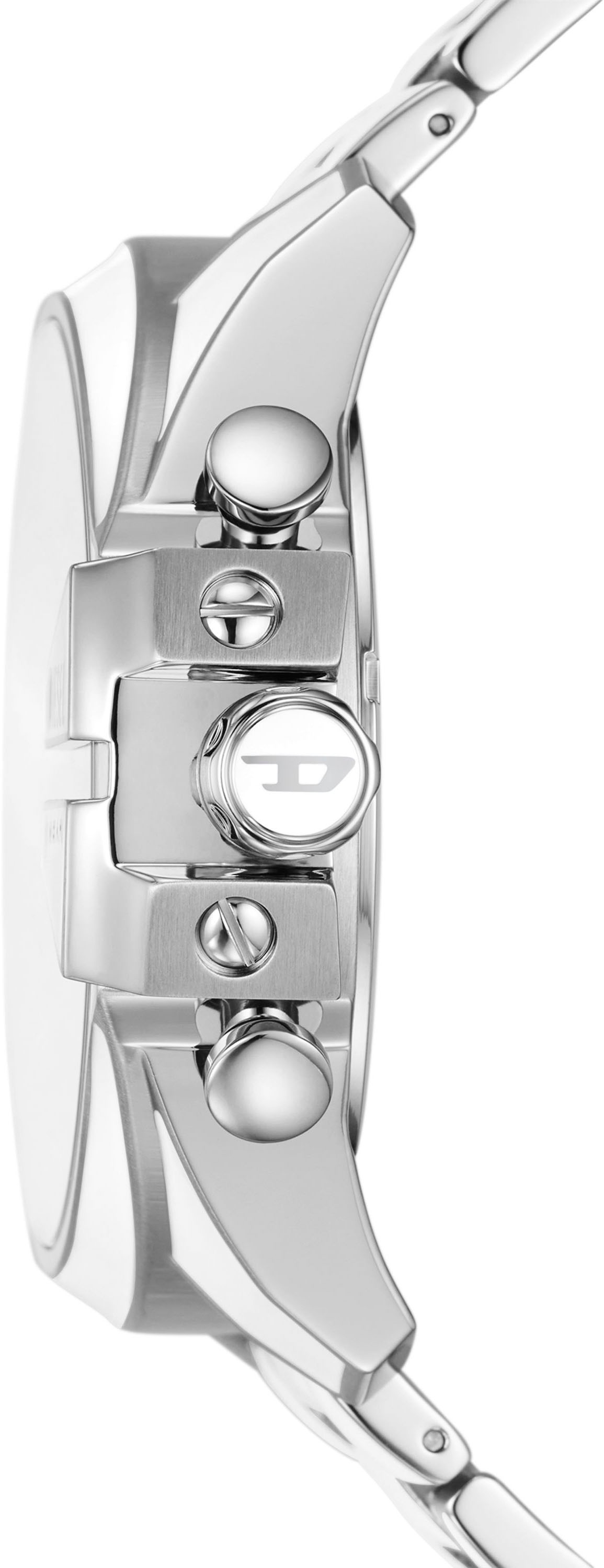 Diesel Chronograph »MEGA CHIEF«, Quarzuhr, Armbanduhr, Herrenuhr, Stoppfunktion, Edelstahlarmband