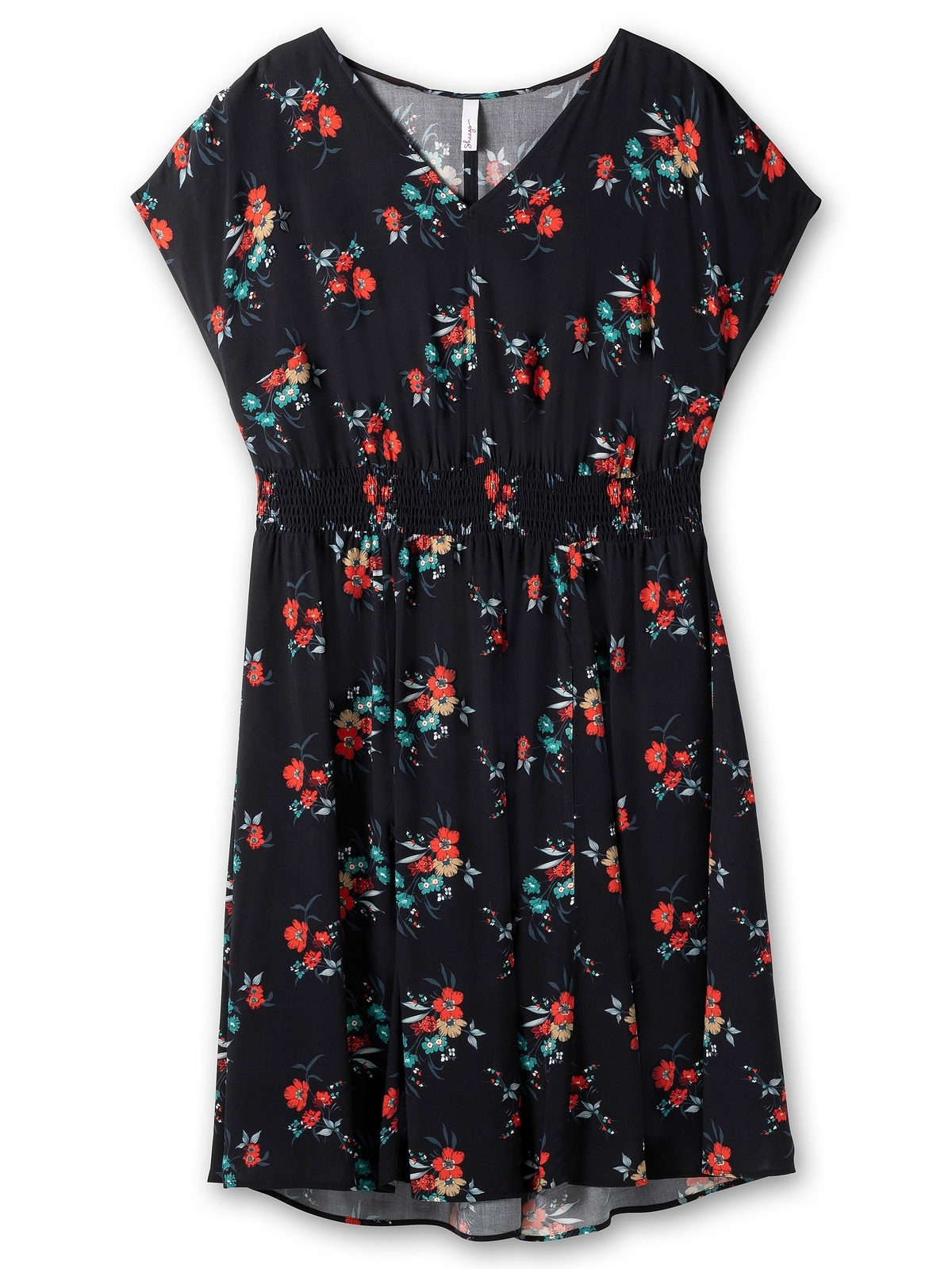 Sheego Sommerkleid »Große Größen«, mit floralem Print und weitem Rockteil