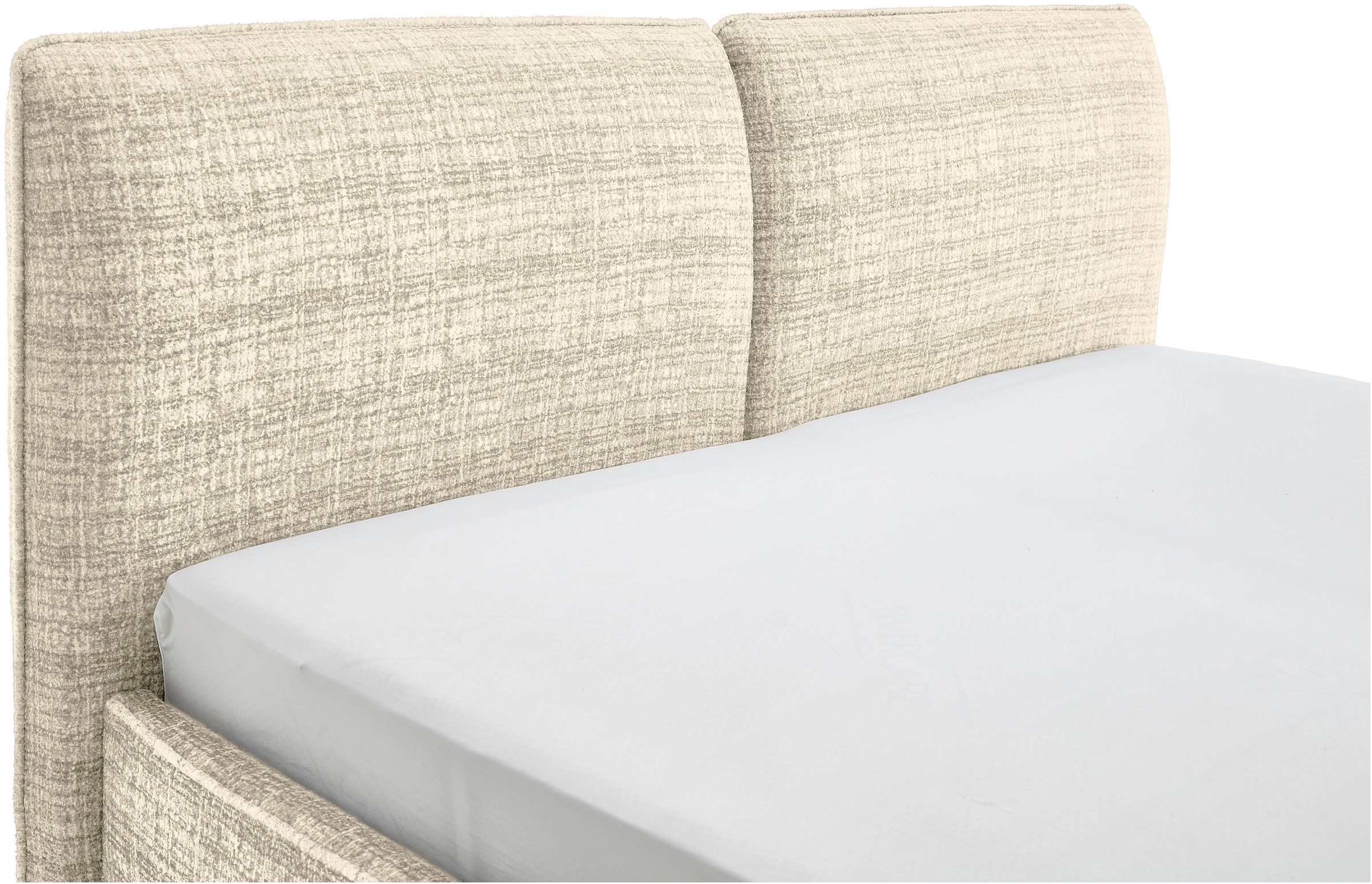 meise.möbel Polsterbett »Infinity erhältlich in verschiedenen Farben und Breiten«, mit schwarzen Metallfüßen