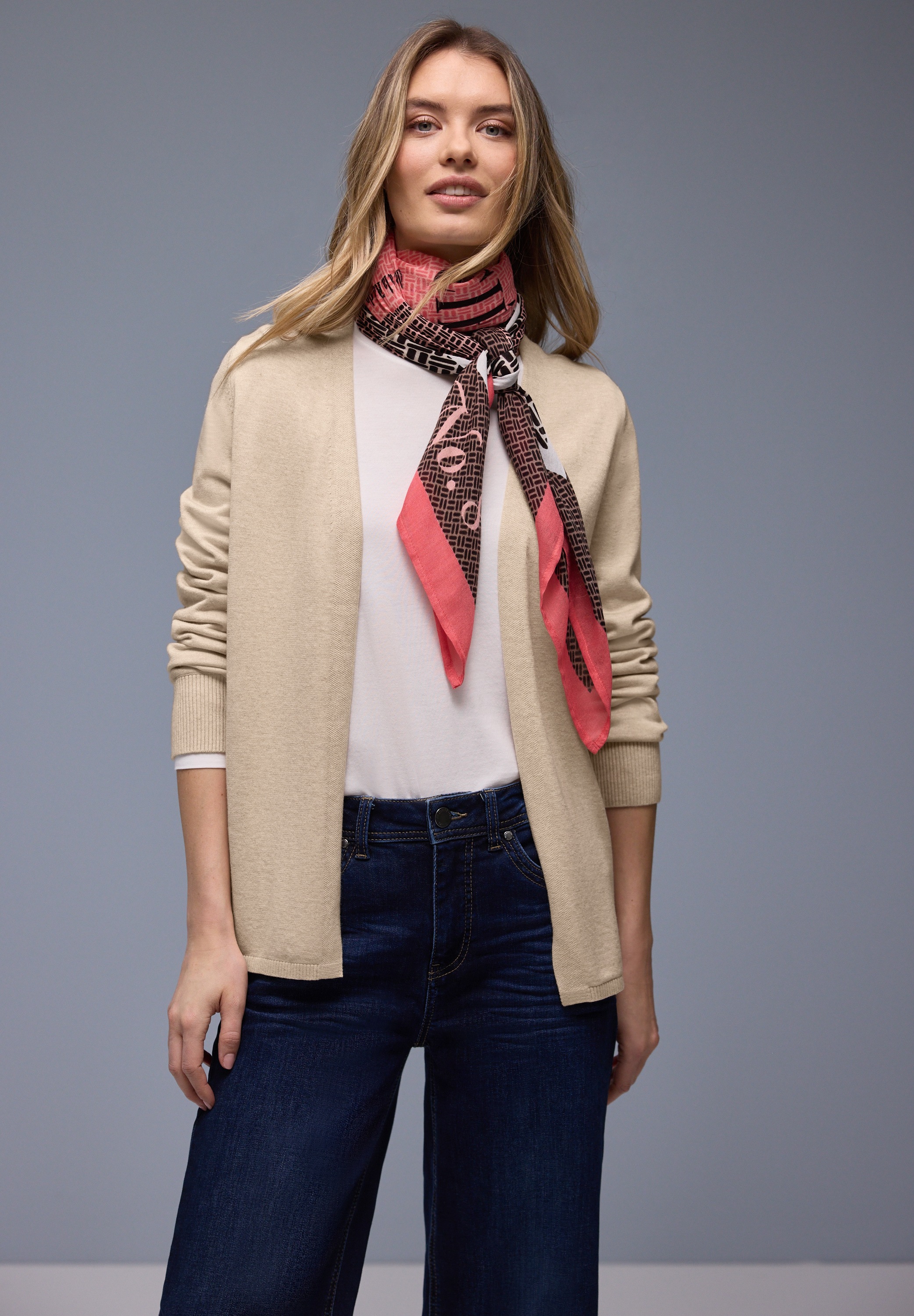 STREET ONE Cardigan mit Strick-Detail