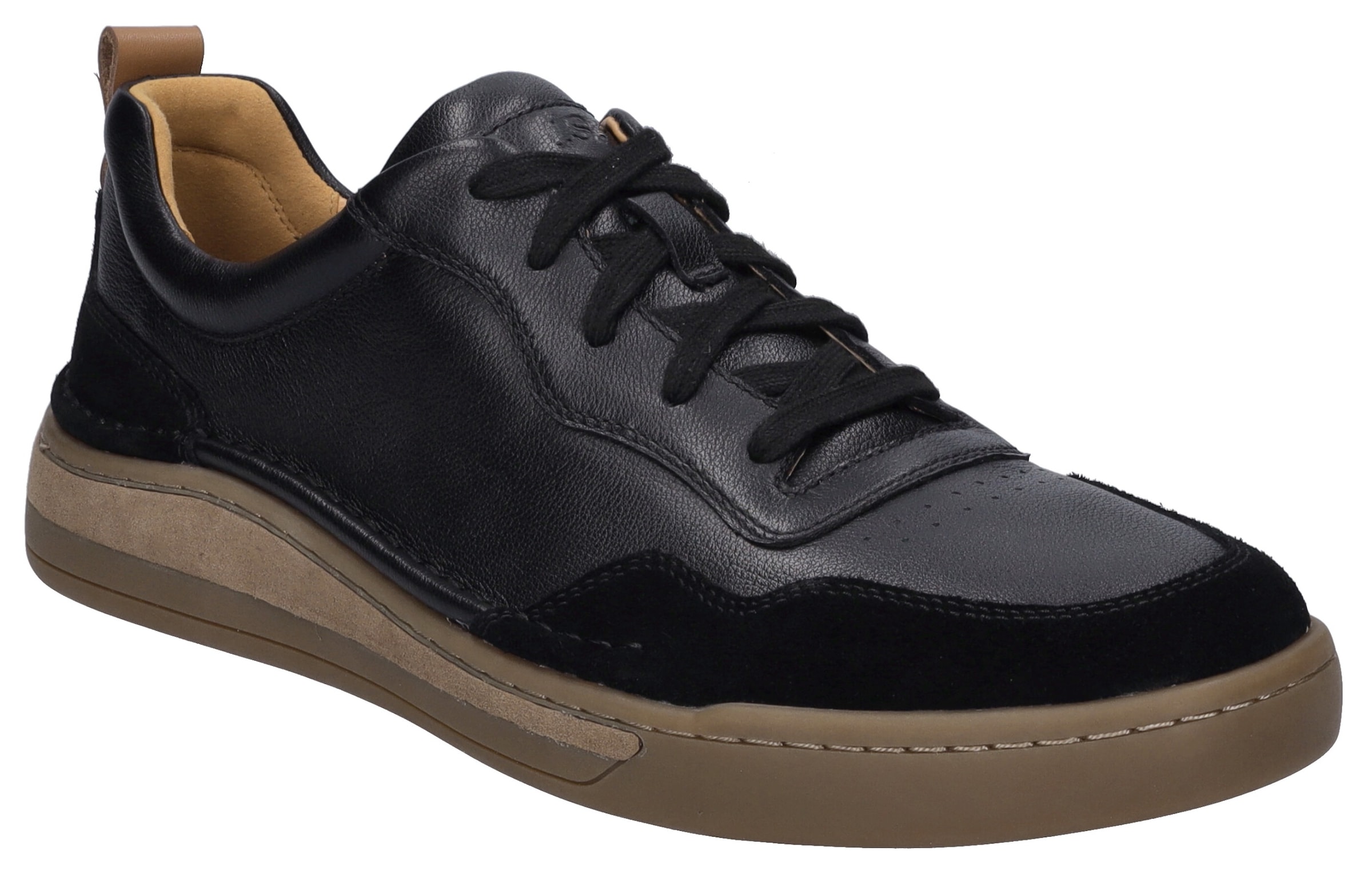 Josef Seibel Sneaker »Cleve 01«, Freizeitschuh, Retro Sneaker, Schnürschuh mit Schuhweite weit