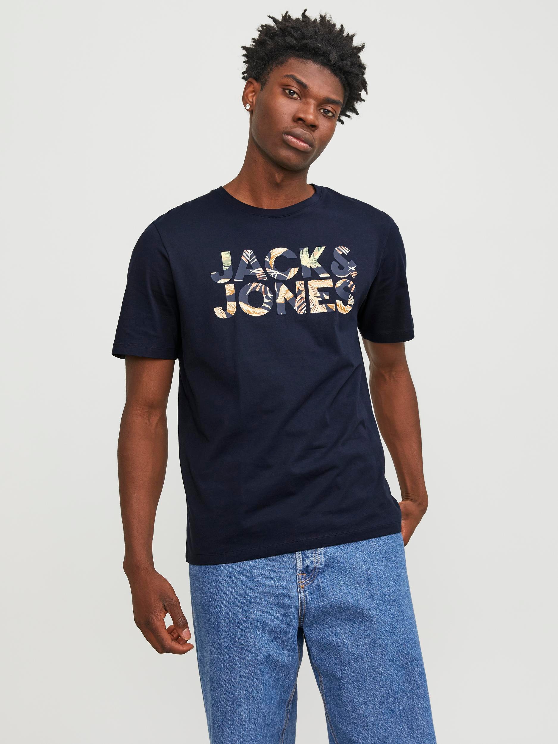 JJEJEFF Tropical AOP Resort Shirt SS SN, sky captain, M