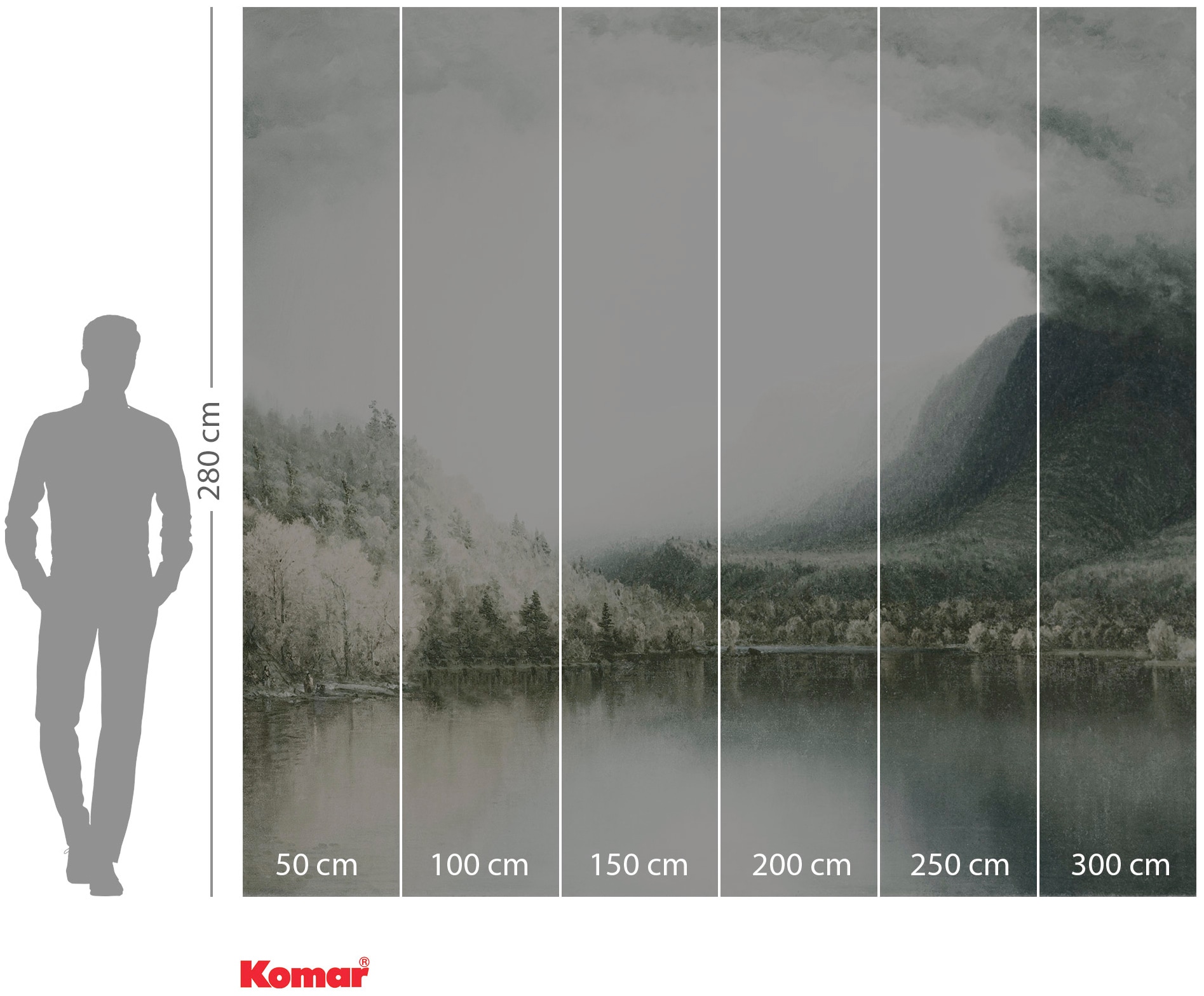 Komar Vliestapete »Digitaldruck Vlies -  Journey - Größe 300 x 280 cm« bedruckt glatt Wohnzimmer, Schlafzimmer