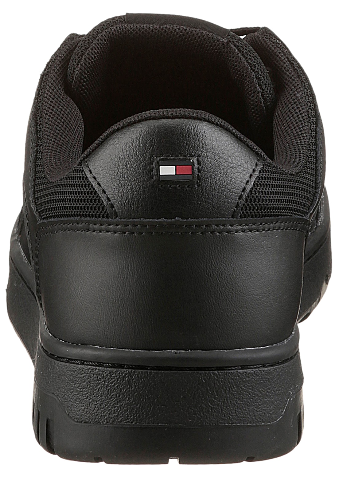 Tommy Hilfiger Sneaker »TH BASKET CORE LITE LTH MIX«, Freizeitschuh, Halbschuh, Schnürschuh mit Logoschriftzug