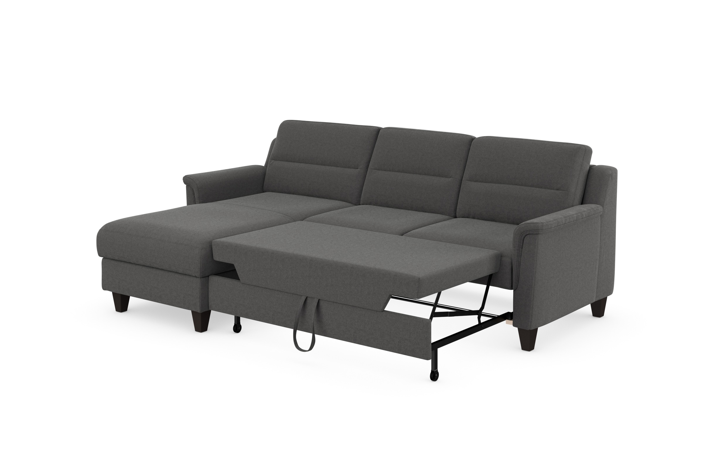 sit&more Ecksofa »Farö L-Form«, inklusive Federkern, wahlweise mit Bettfunktion und Bettkasten