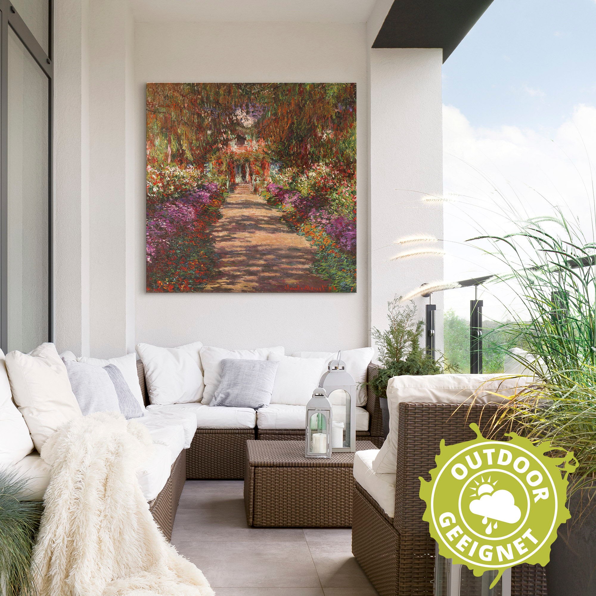 Artland Wandbild "Weg in Monets Garten in Giverny. 1902" Garten 1 Stk. tlg. günstig online kaufen