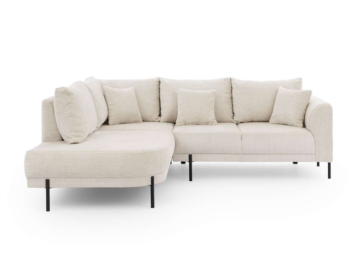 Home affaire Ecksofa »NELLIA L-Form mit Ottomane rechts oder links bestellbar, Breite 231 cm« enthält 5 Rückenkissen, angenehmen Sitzkomfort, belastbar bis 480kg