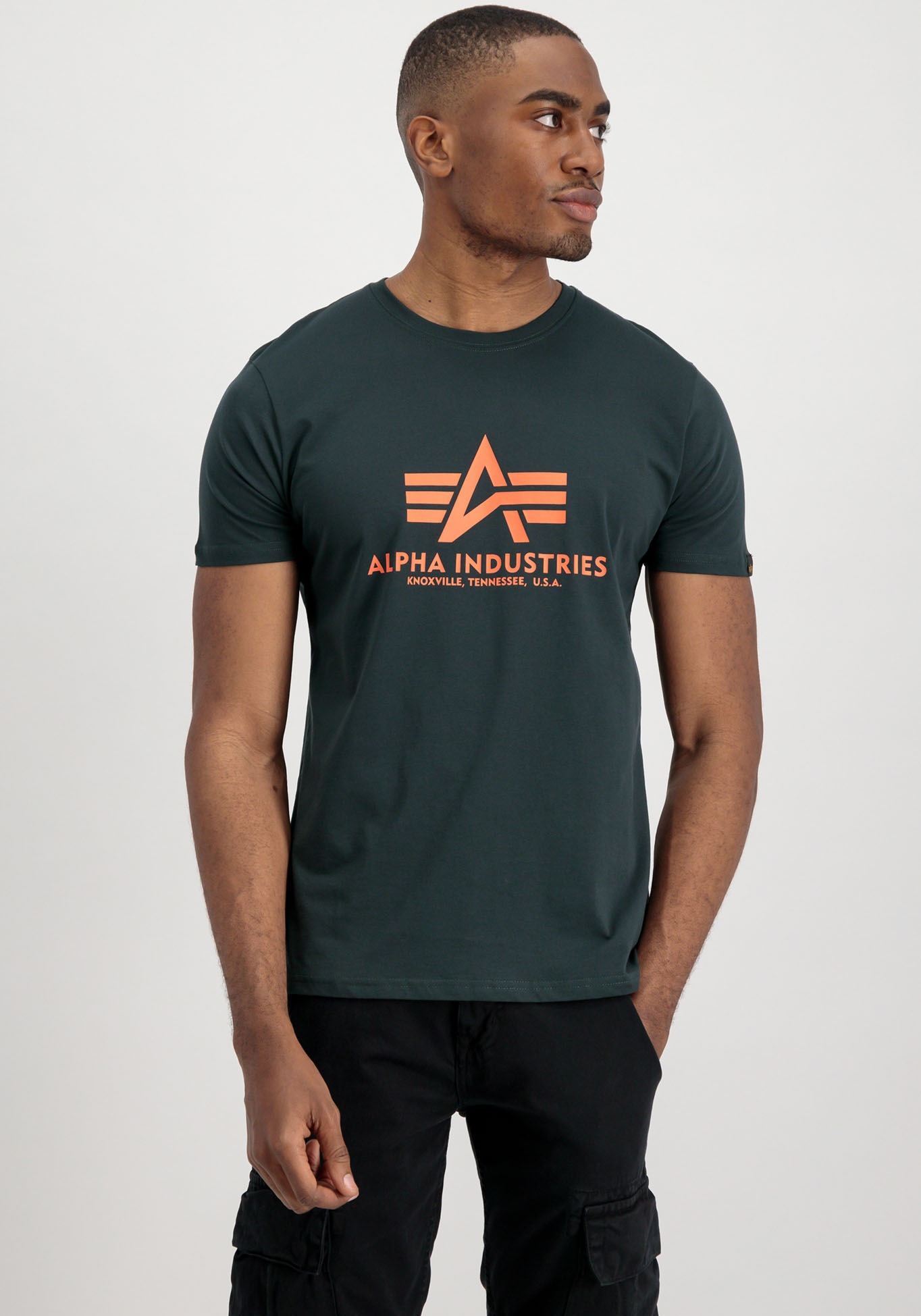 Thumbnail - Alpha Industries Rundhalsshirt "Basic T 2 Pack" Set, 2 Stk.