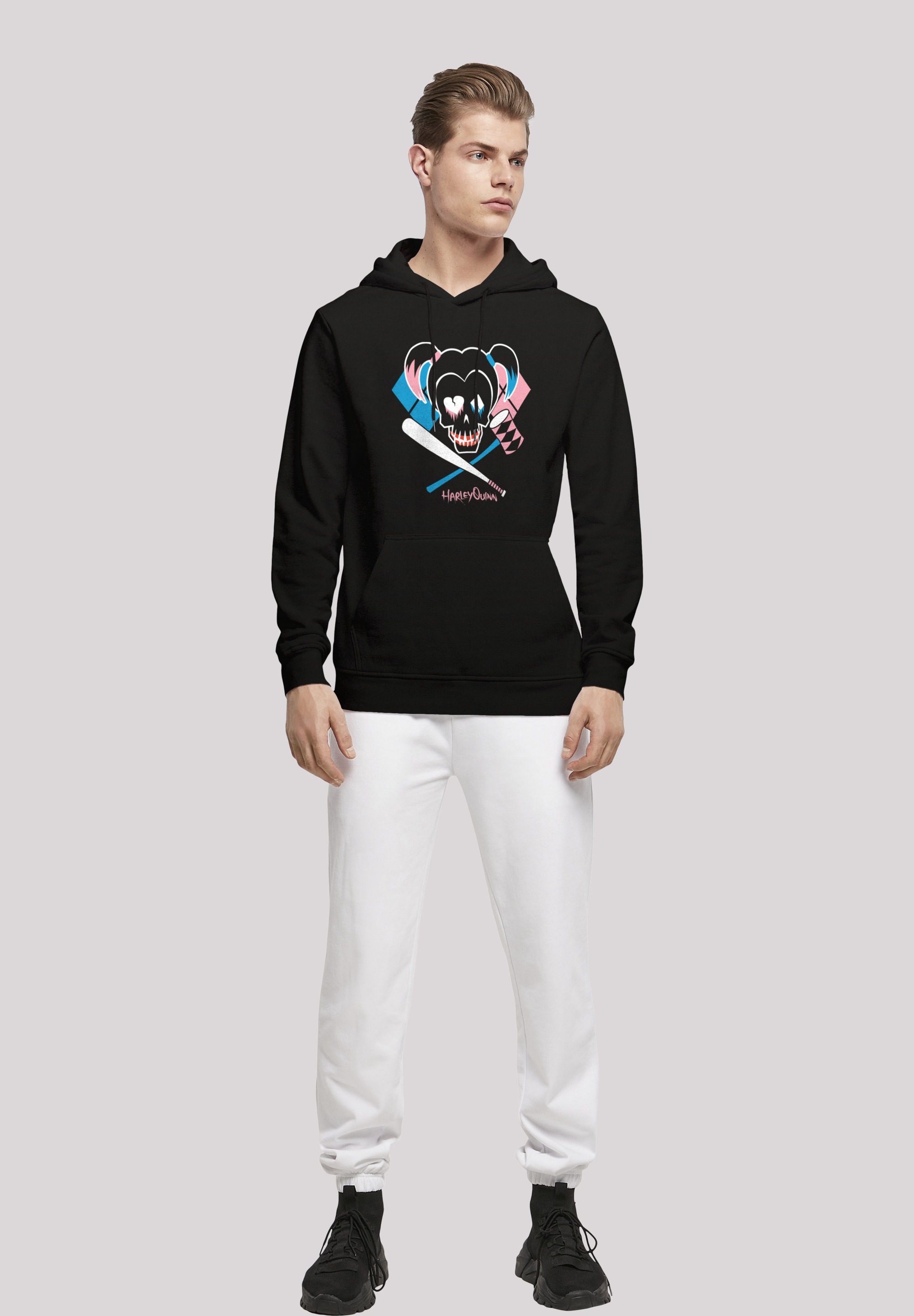 F4NT4STIC Kapuzenpullover »Suicide Squad Harley Quinn Skull Emblem«, Print