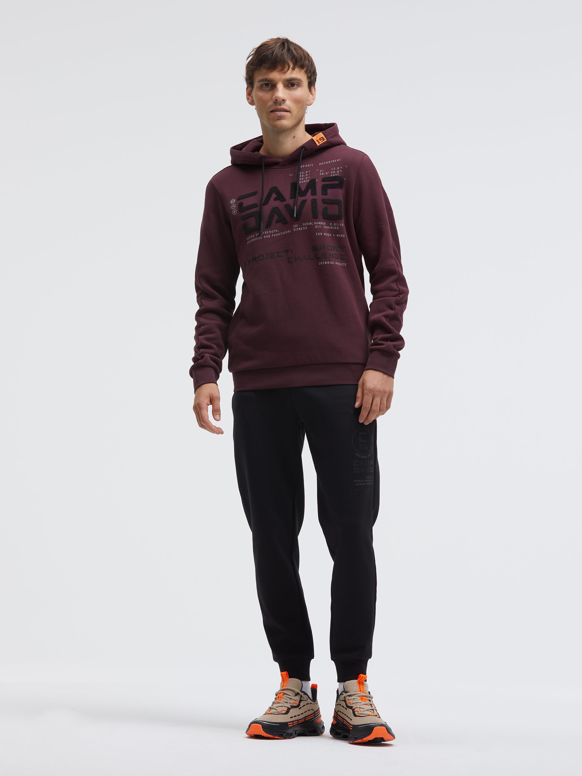 CAMP DAVID Kapuzensweatshirt , aus Baumwolle
