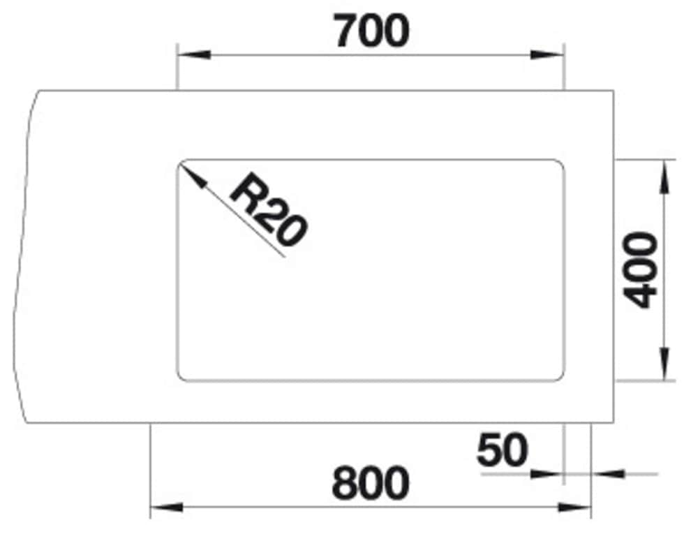 Blanco Granitspüle »ETAGON 700-U«, zum wechselseitigen Einbau geeignet, inklusive 2 ETAGON-Schienen