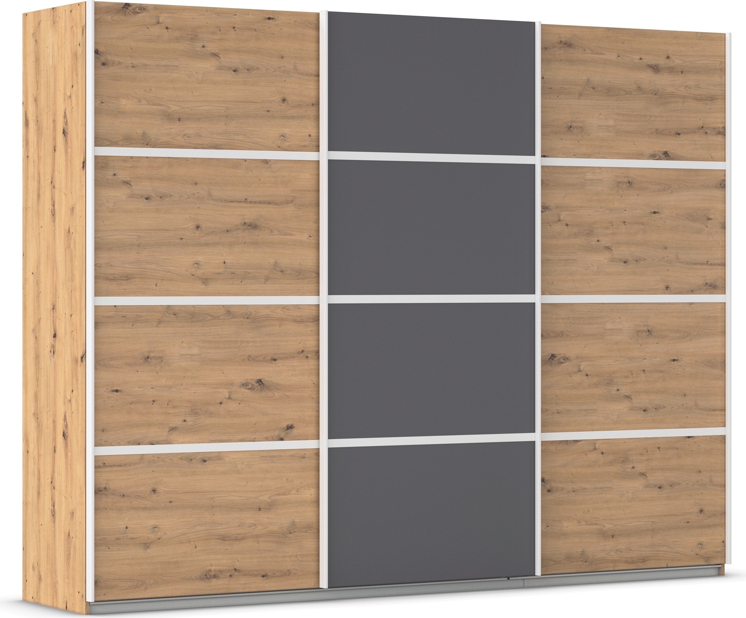 OTTO home Kleiderschrank "Mehrzweckschrank Aktenschrank Möbel Mietswohnung Schlafzimmer AVOLA" 3 verschiedene Ausstattungen BASIC/CLASSIC/PREMIUM (inkl. SOFT-CLOSE), mit eleganten Zierleisten in Chrom, Schwarz oder Weiß MADE IN GERMANY