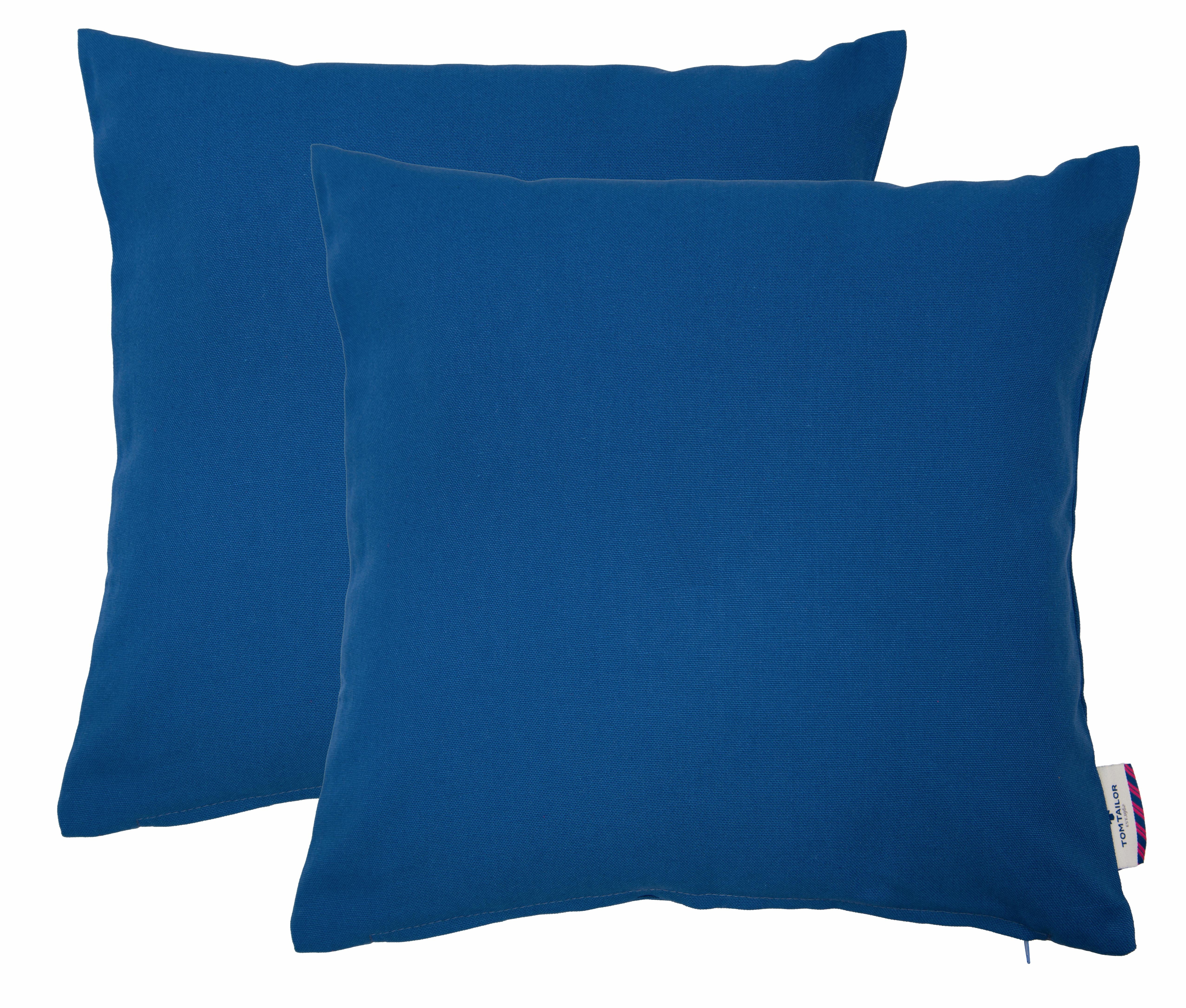 TOM TAILOR HOME "Dove" unifarben, Kissenhüllen ohne Füllung, 2er Pack