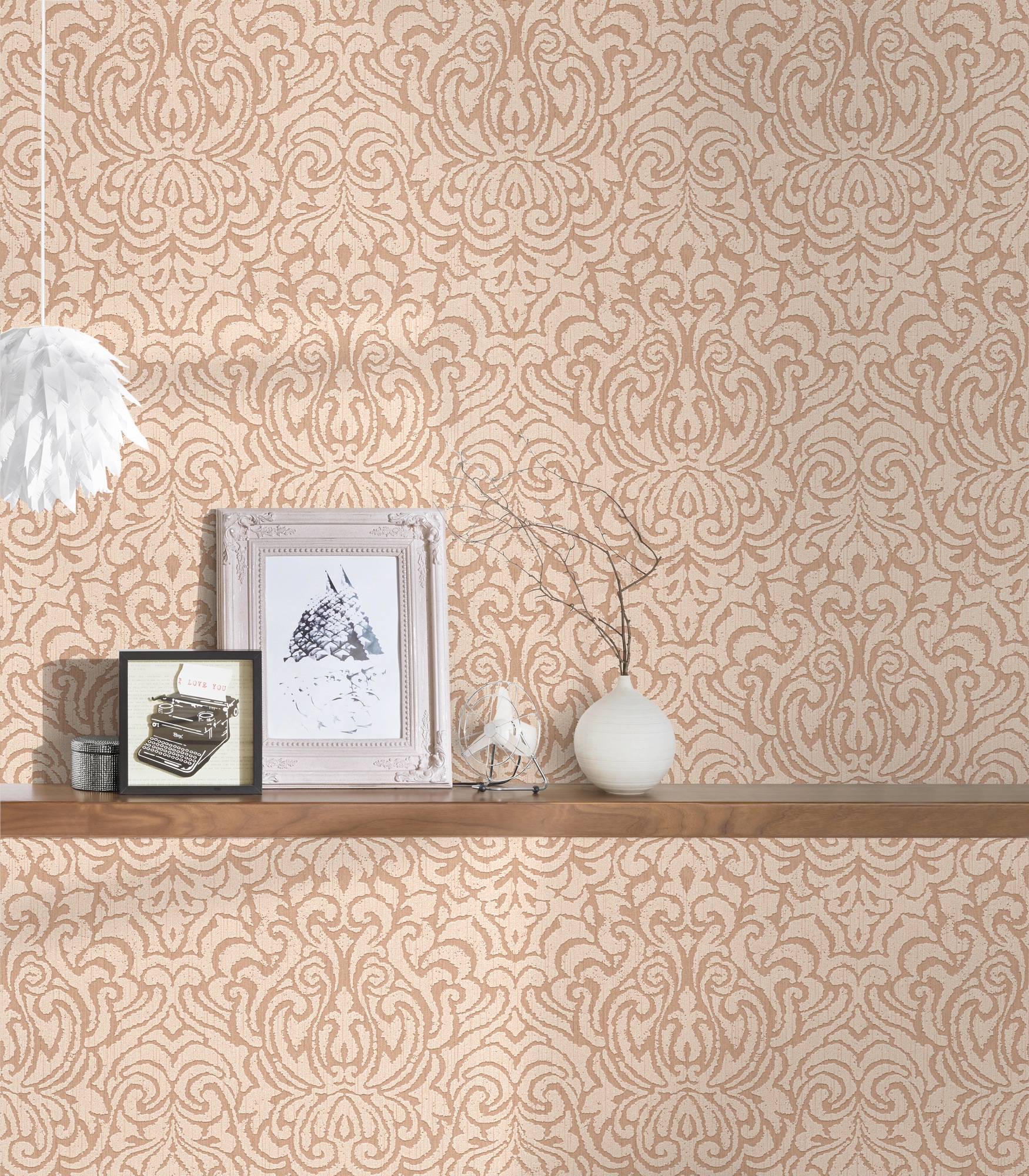 Architects Paper Textiltapete »Tessuto«, Barock-ornamental-gemustert, Tapete Barock Tapeten Wohnzimmer Schlafzimmer Küche modern Flur Design