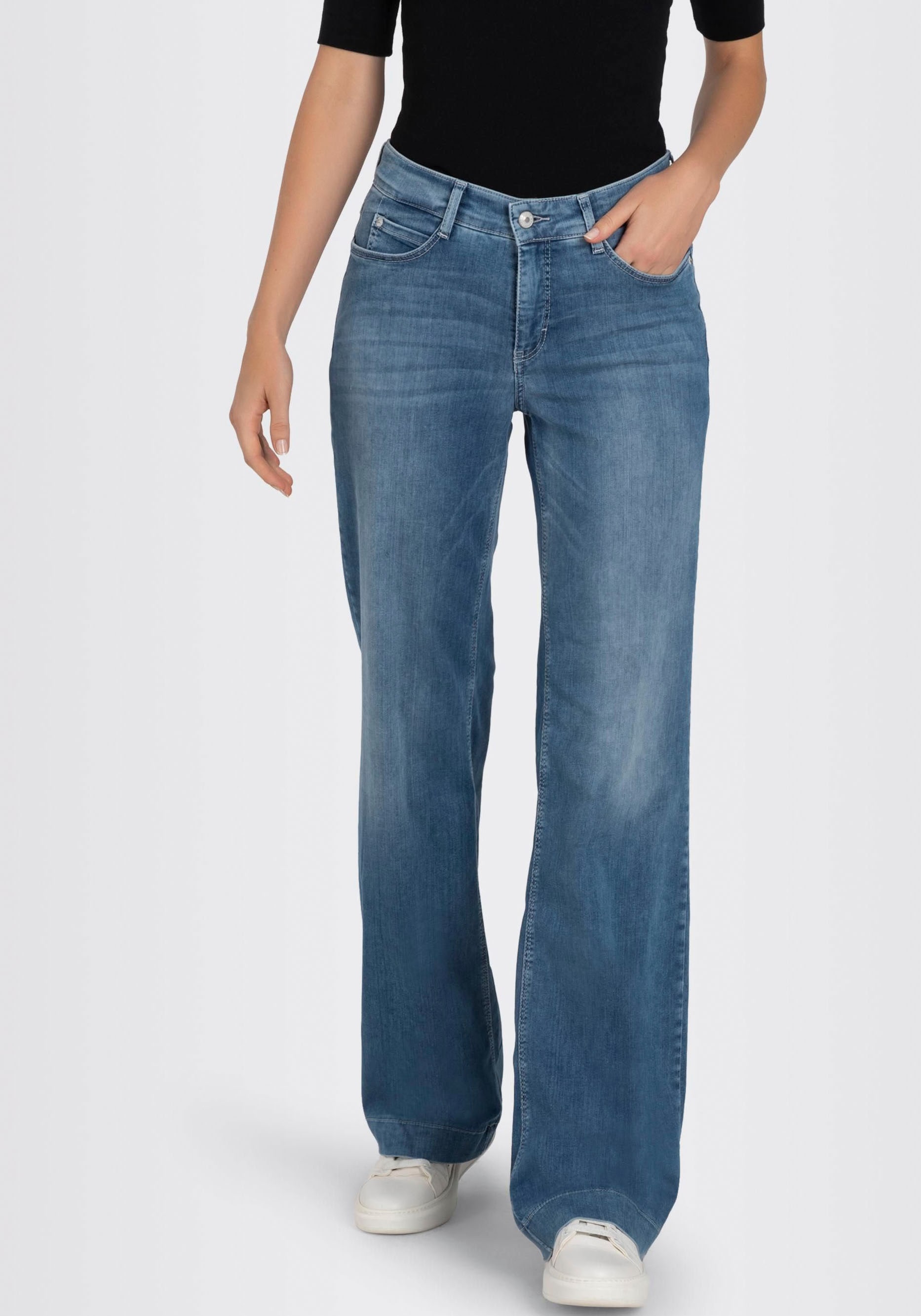 MAC Weite Jeans "DREAM WIDE", mit weitem Bein - Stretch