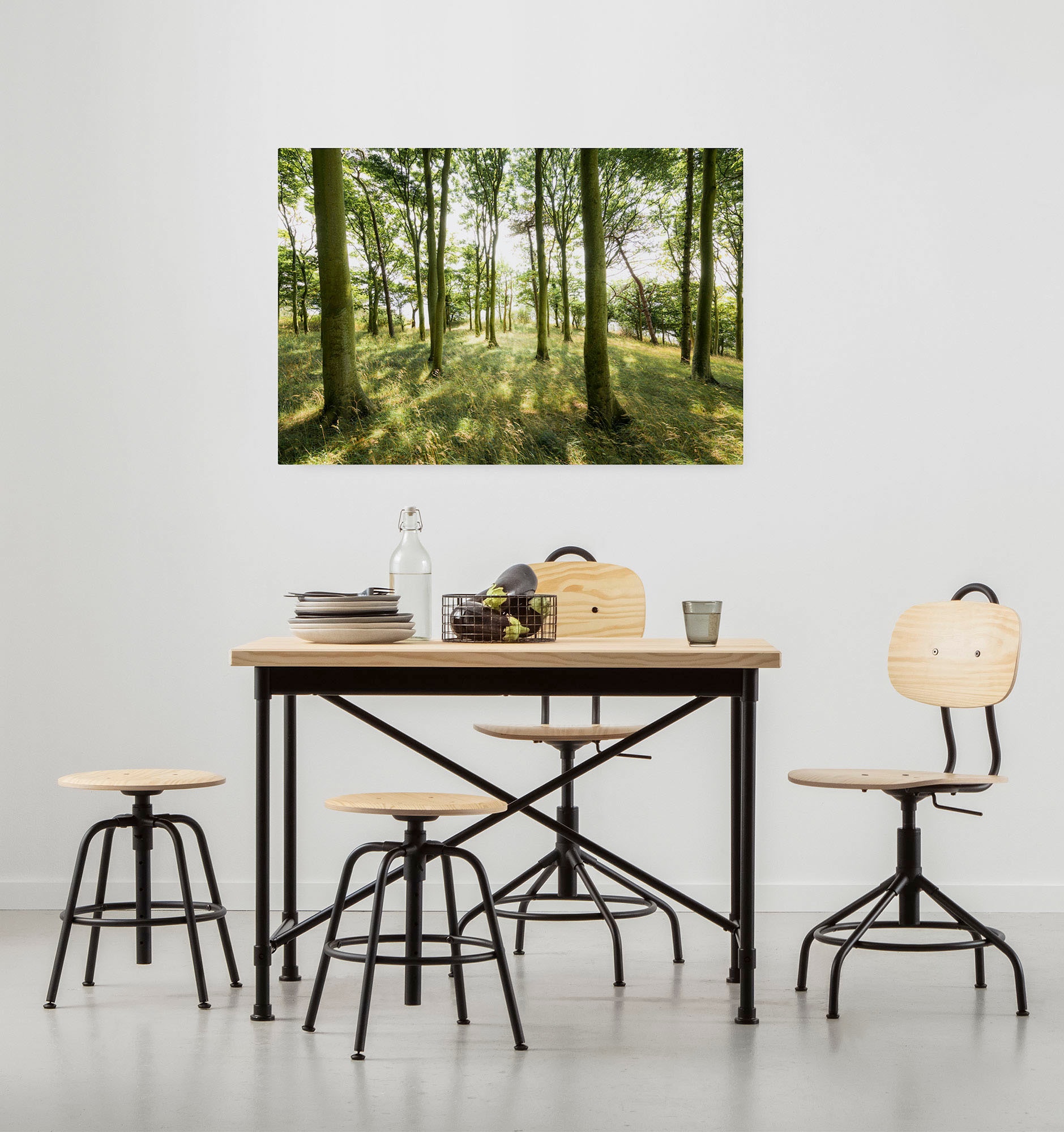 Komar Leinwandbild "Dänische Buchen - Größe 90 x 60 cm" Baum  Berge  Blumen günstig online kaufen