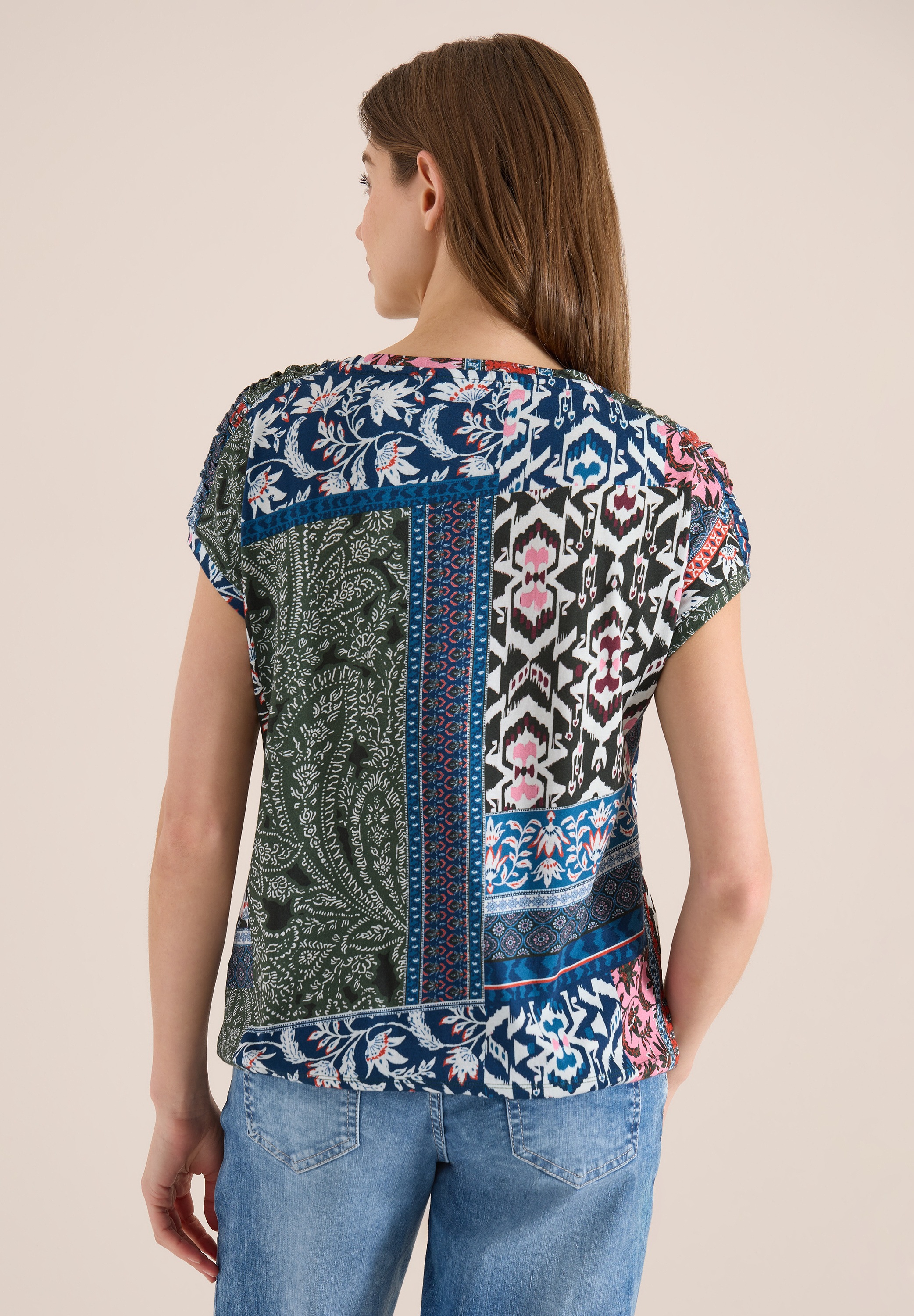 Cecil Print-Shirt mit U-Boot-Ausschnitt günstig online kaufen