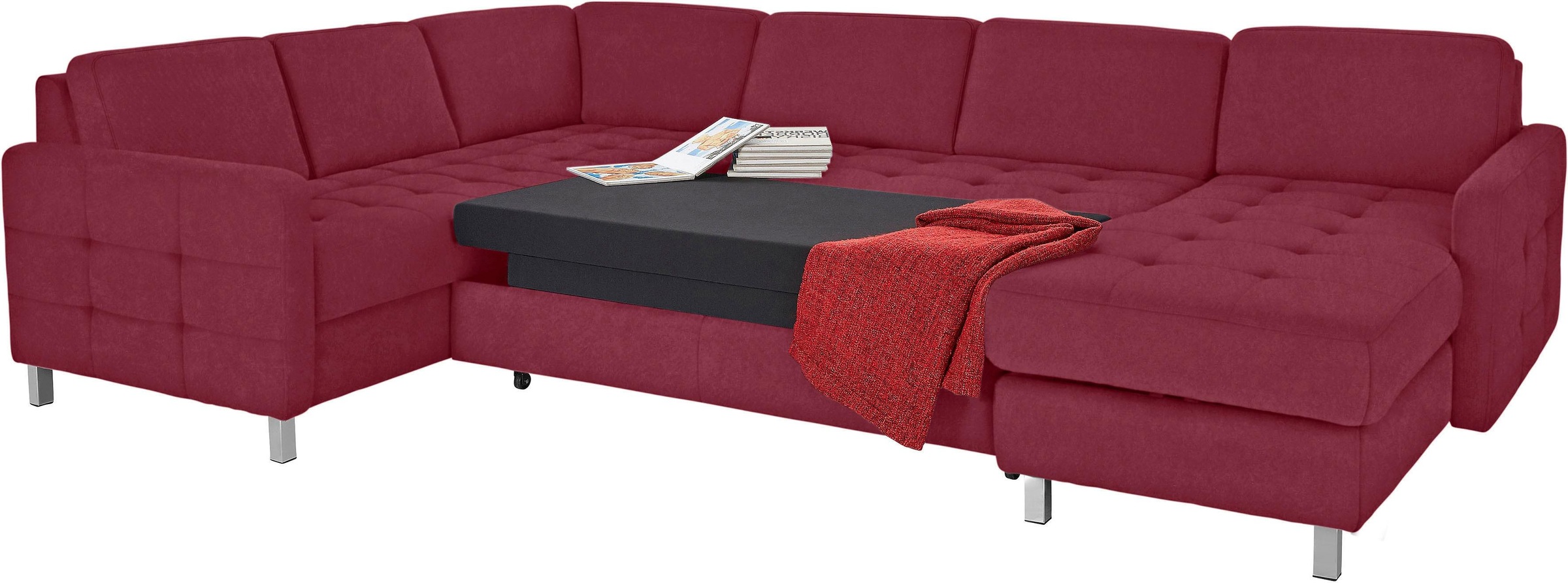 Thumbnail - sit&more Wohnlandschaft "Pablo U-Form" wahlweise mit Bettfunktion und Bettkasten