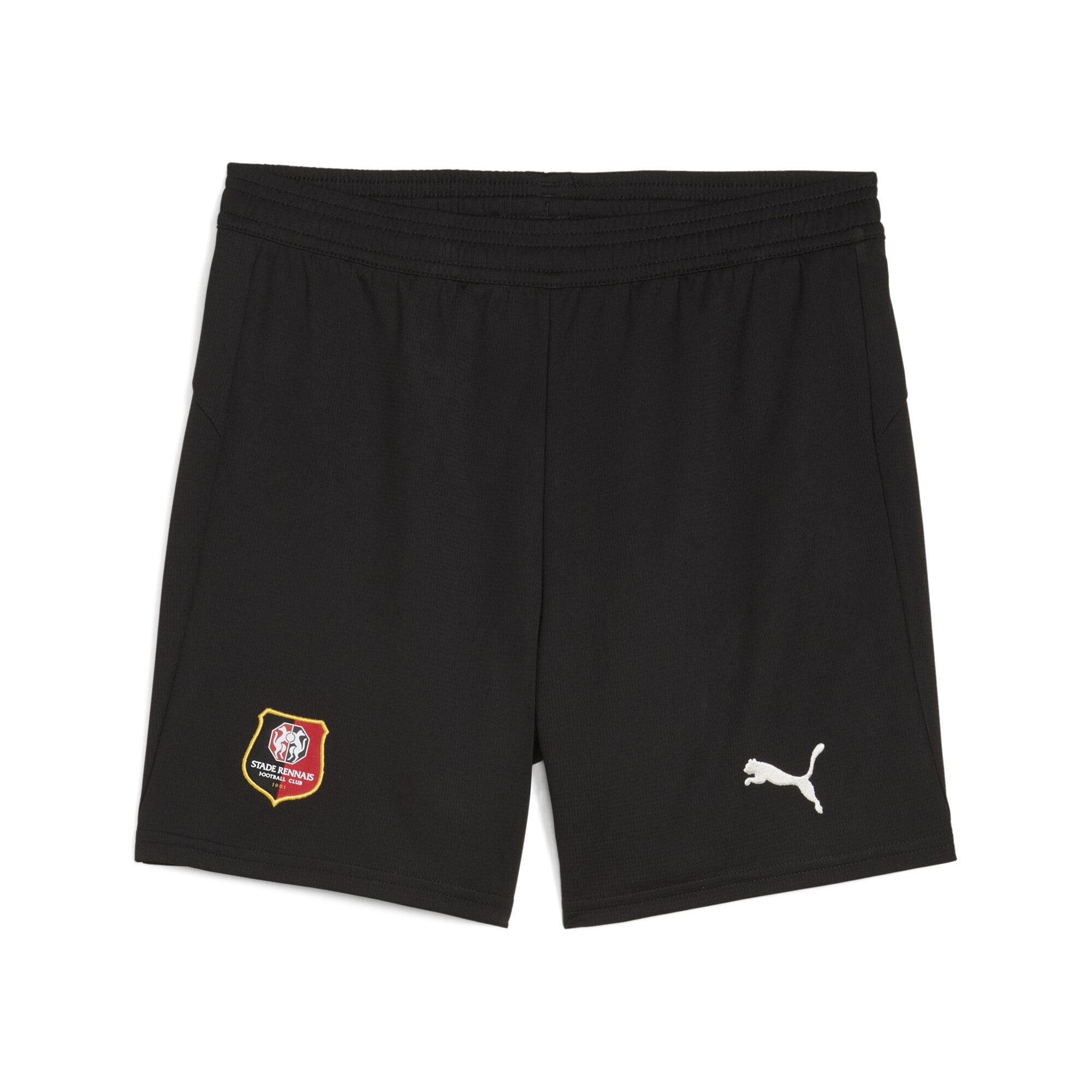 PUMA Mädchen Sporthose "Stade Rennais FC 25/26 Shorts Jugendliche", schwarz, Gr. 152, unifarben, Obermaterial: 100% Polyester, Hosen