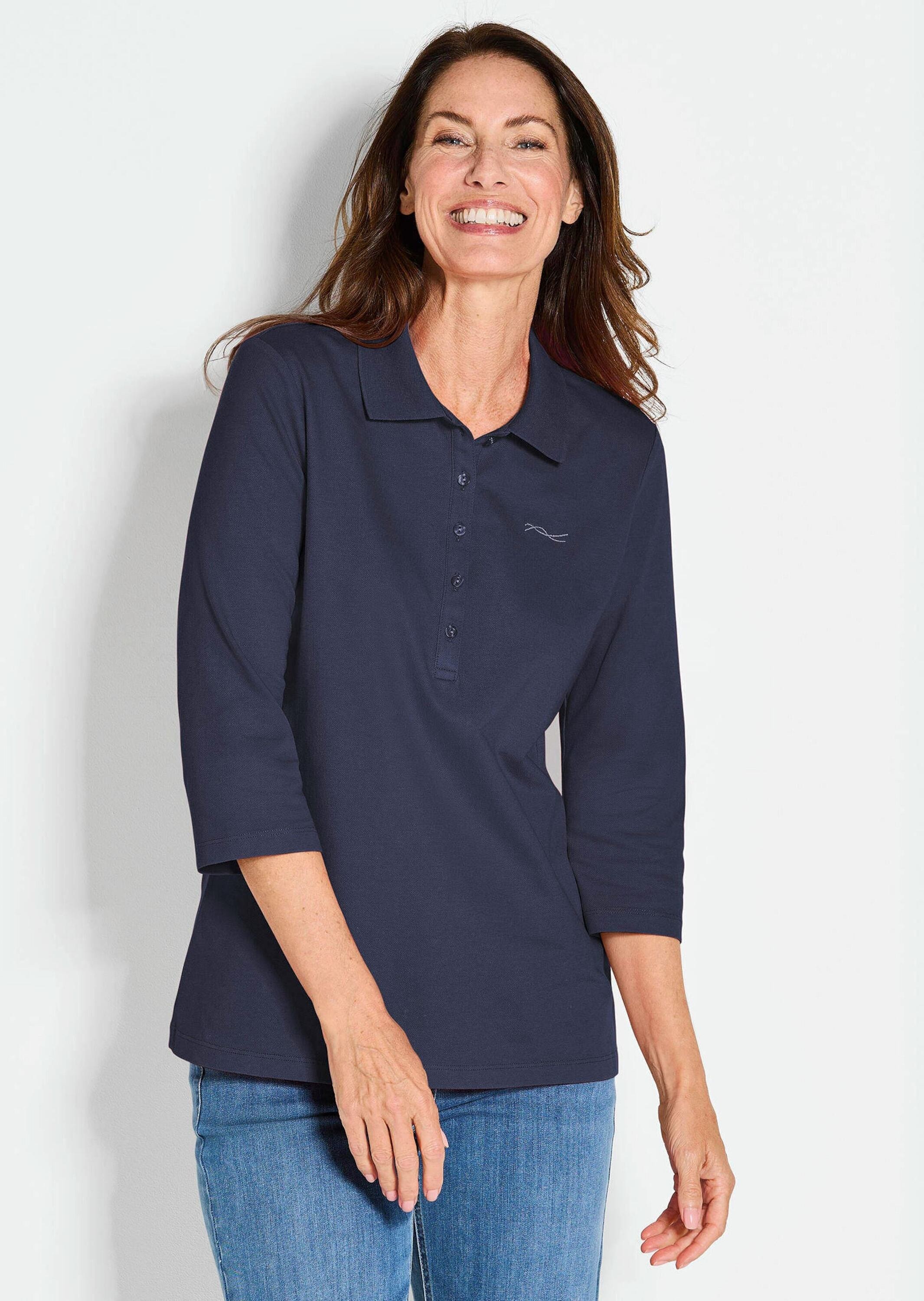 GOLDNER Poloshirt »Poloshirt Poloshirt in hochwertiger Pikee-Qualität«