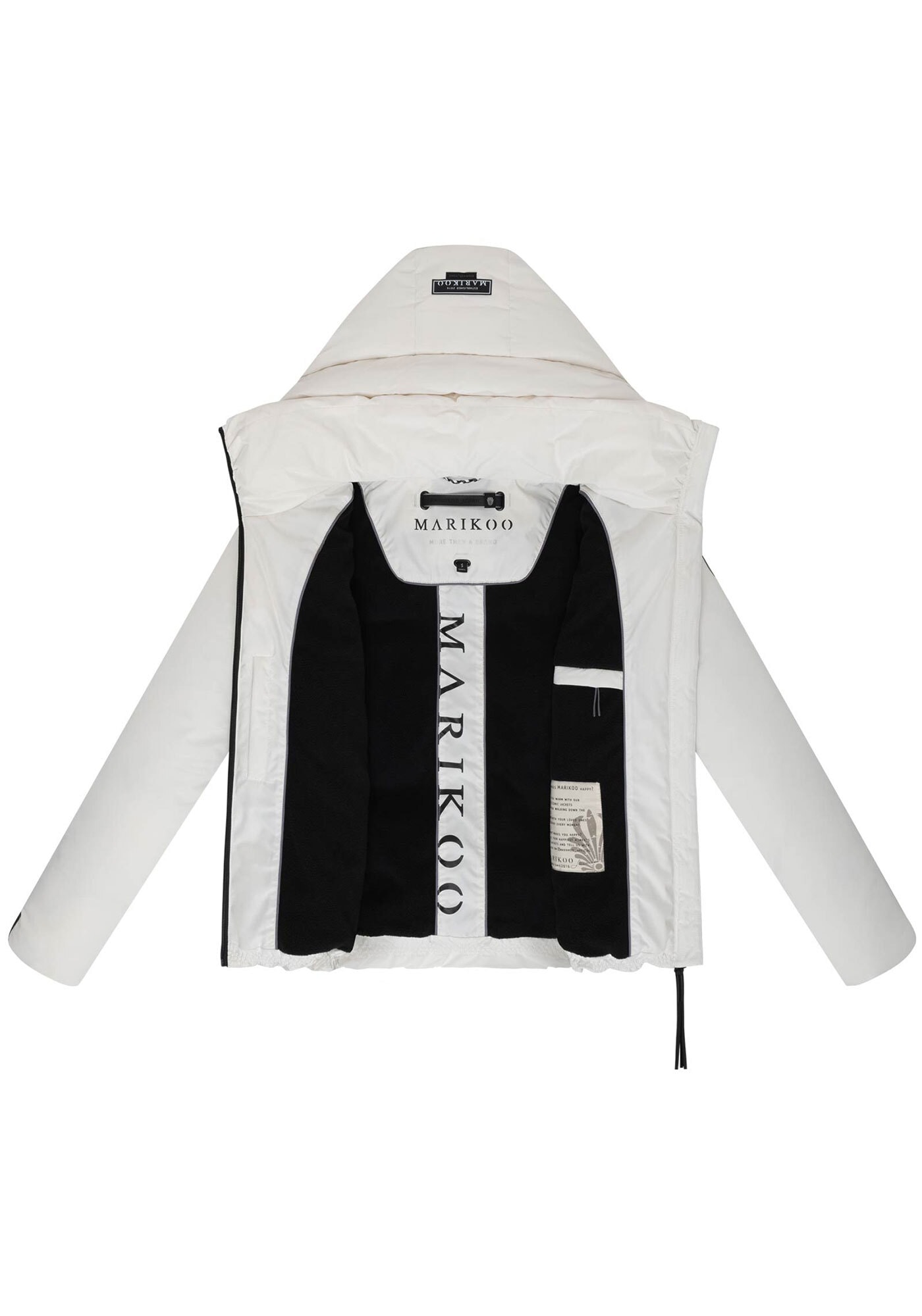 Marikoo Winterjacke »Ninikaa«, kurze Winter Jacke mit extra hohem Windschutzkragen