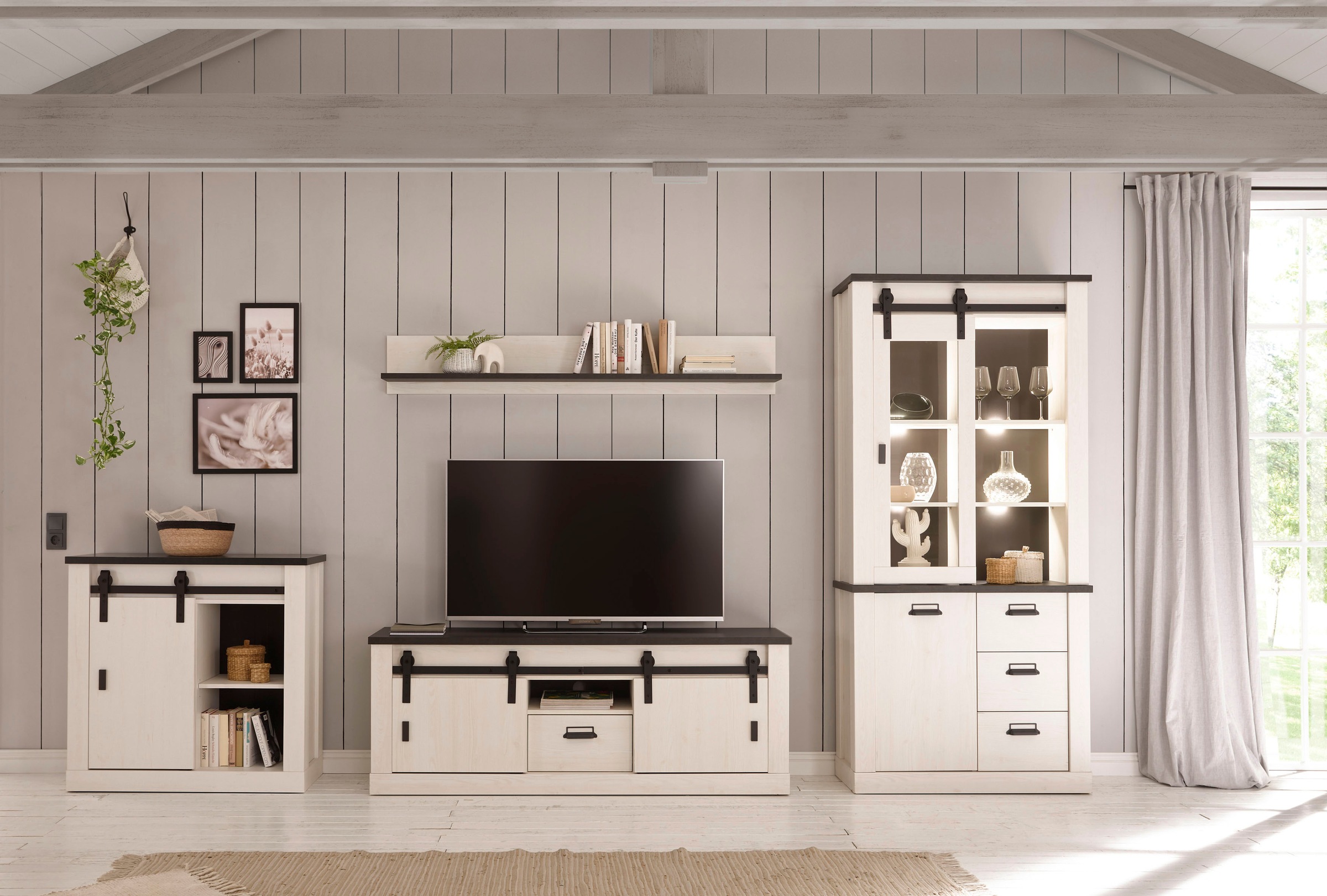 Home affaire Wohnwand "SHERWOOD" 4 Stk. tlg. günstig online kaufen