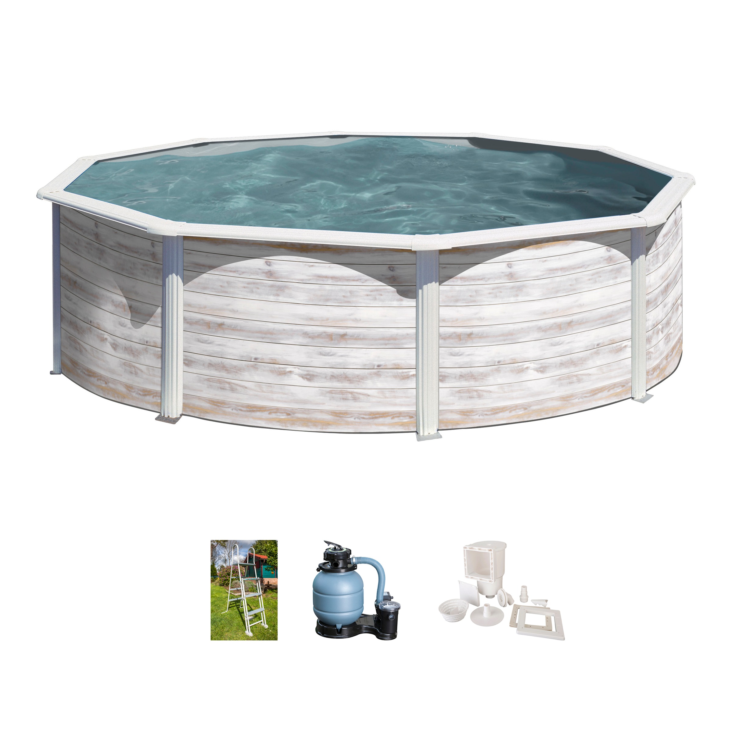 Gre Rundpool "Finlandia" Höhe 120 cm, in versch. Größen erhältlich günstig online kaufen