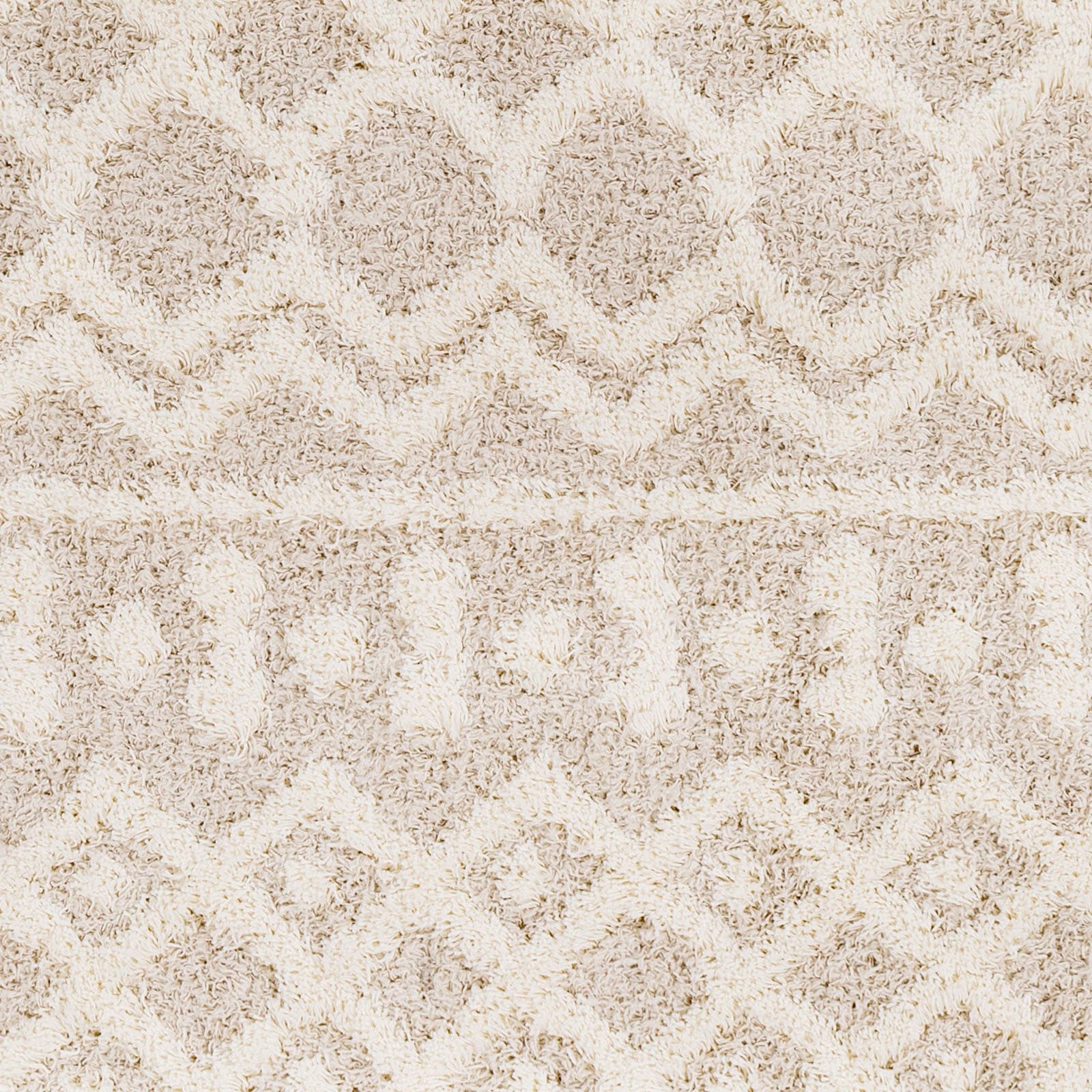 Surya Hochflor-Teppich »Geometric«, rechteckig, Flauschig, Langflor, Weich, Boho Wohnzimmerteppich, Beige