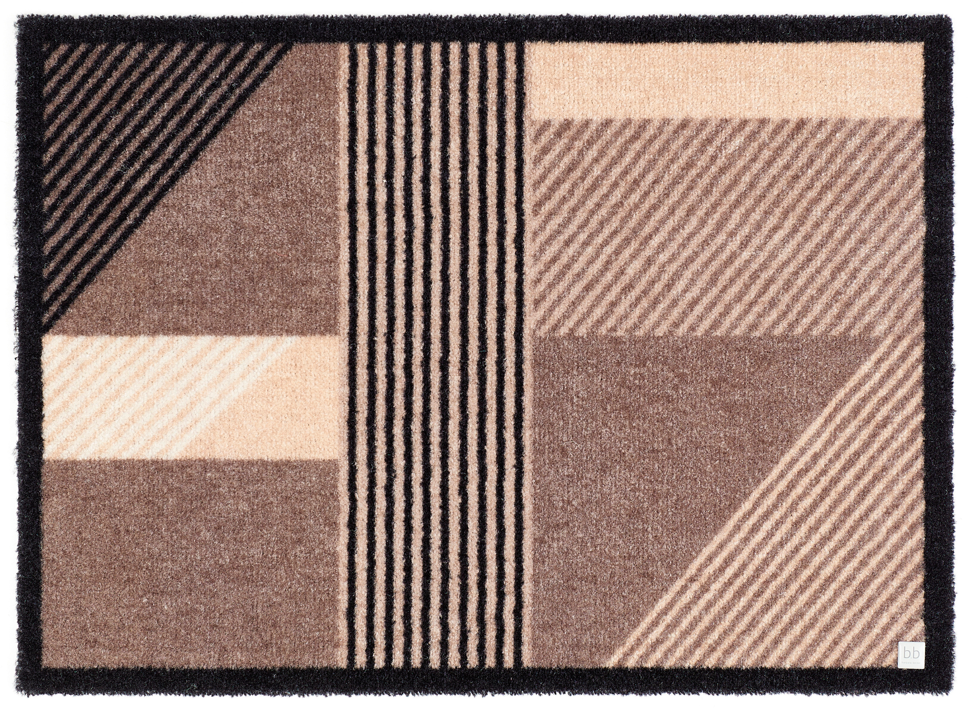 Barbara Becker Fußmatte "Sense, Made in Belgium" rechteckig 7 mm Höhe Schmutzfangmatte, modernes Design, waschbar, auch als Läufer