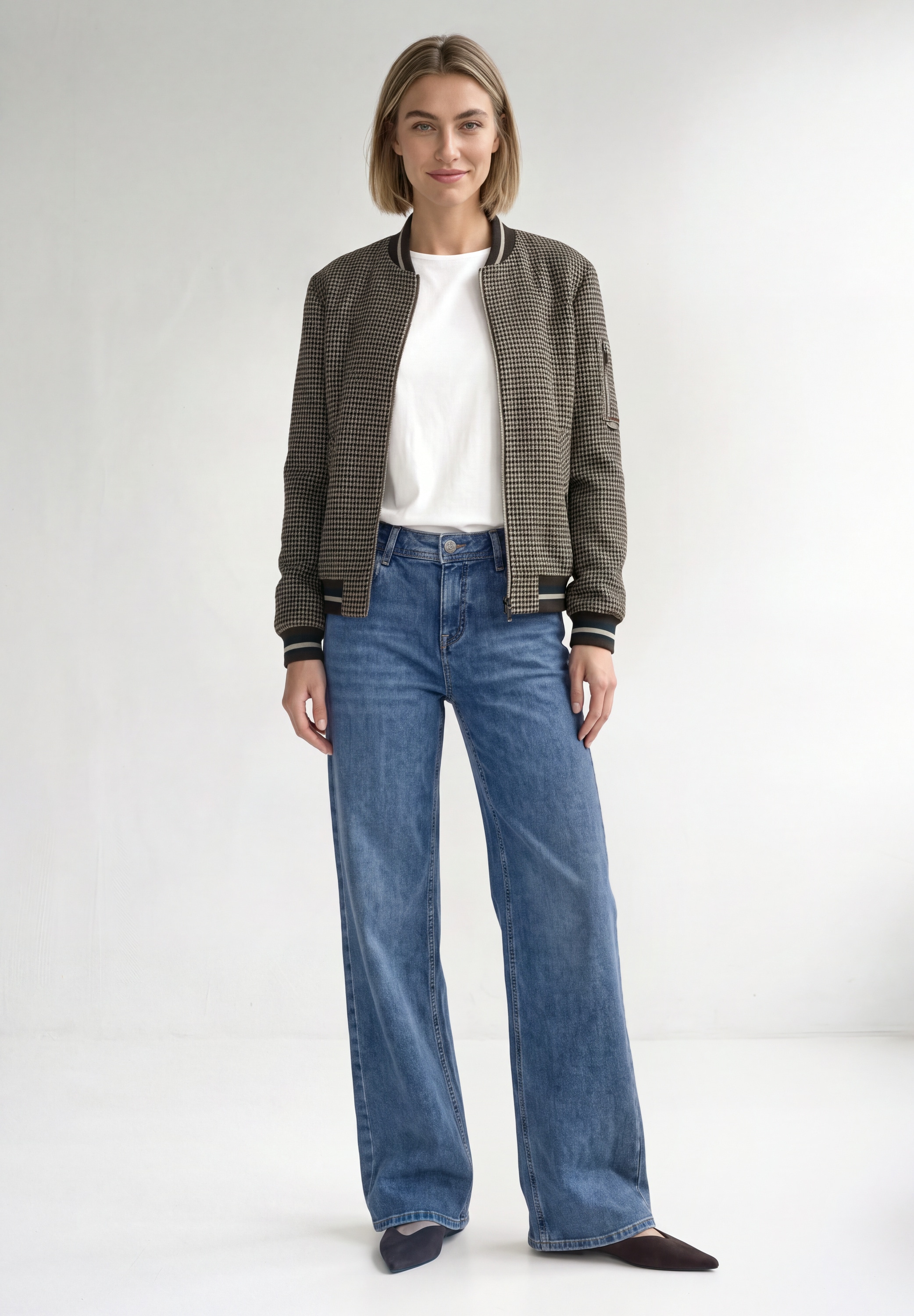STREET ONE Blouson ohne Kapuze mit Karomuster