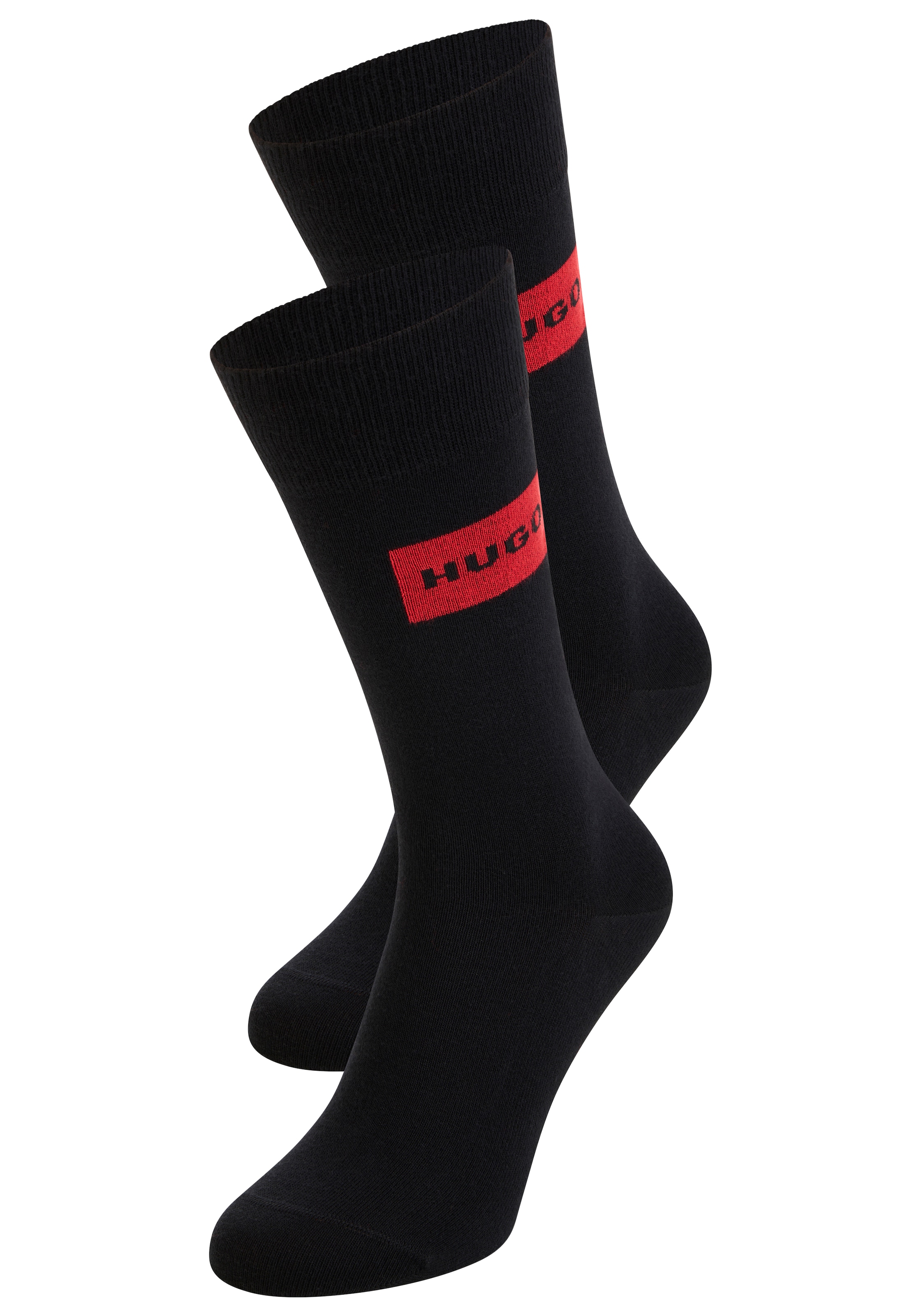 HUGO Underwear Socken "RED LABEL" 2 Paar tlg. mittelhoch, verstärkte Fersen günstig online kaufen