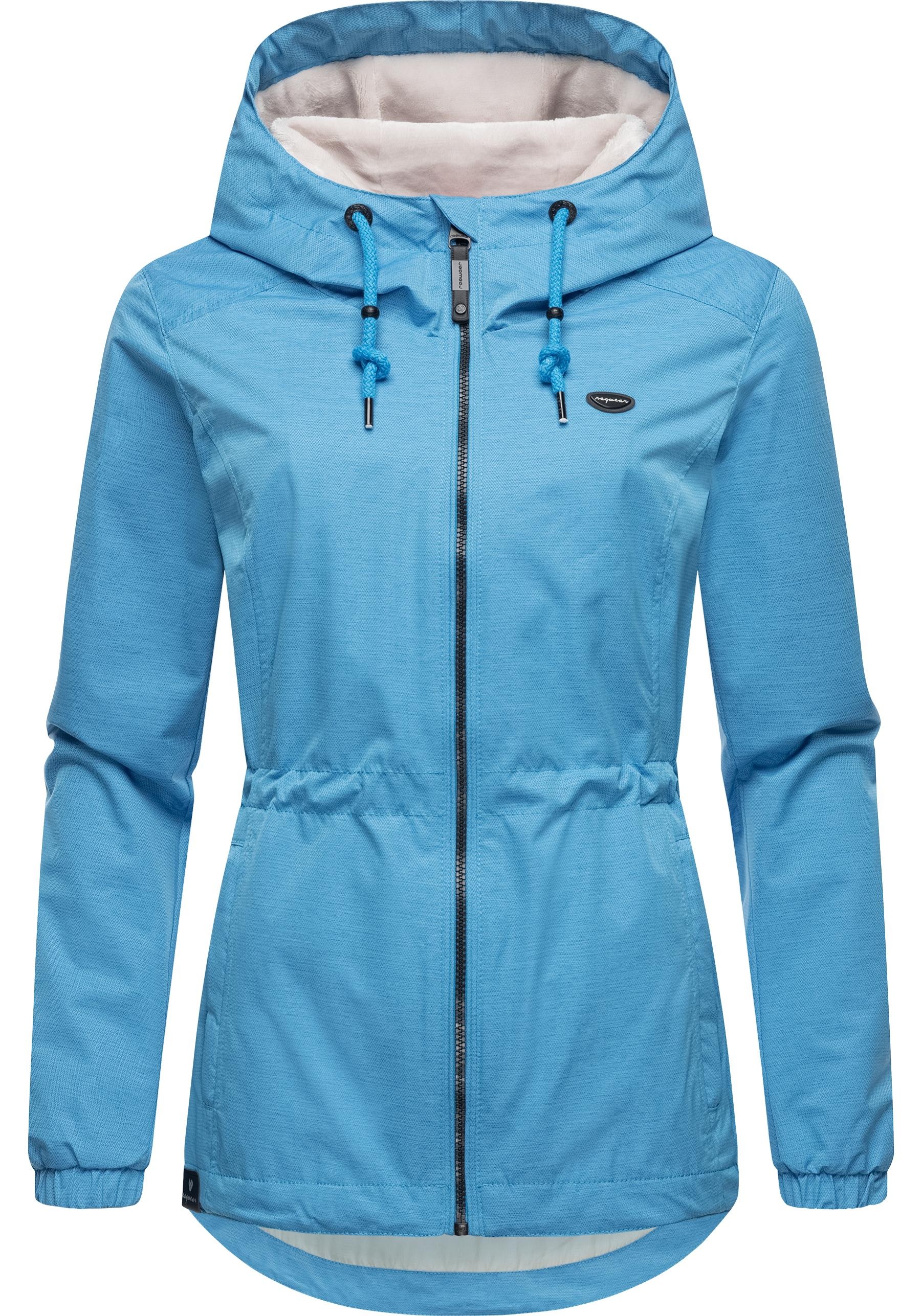 Ragwear Outdoorjacke "Dankka Tech", mit Kapuze, Stylische Damen Übergangsjacke aus wasserdichtem Material