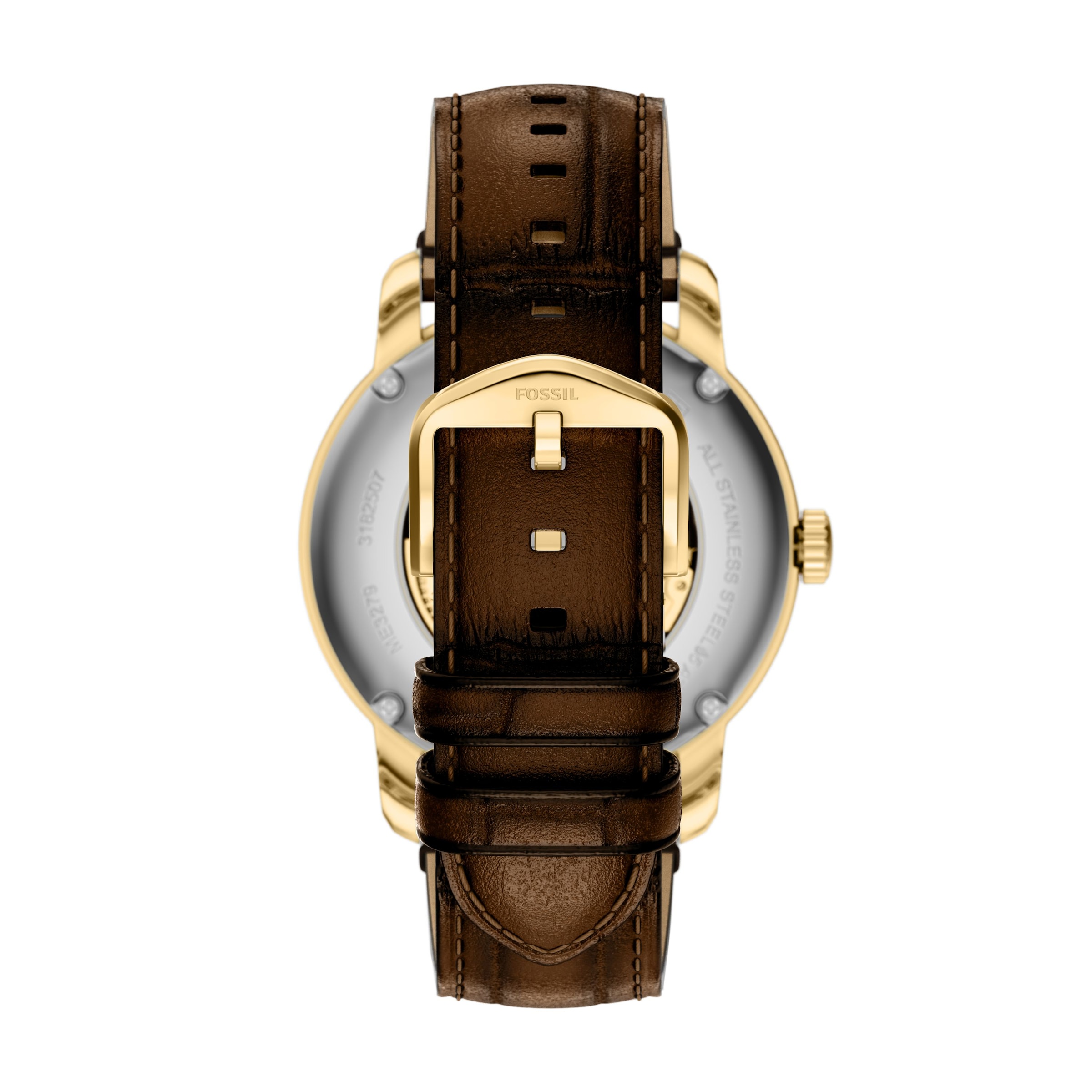 Fossil Automatikuhr »HERITAGE« Armbanduhr, Herrenuhr, Mechanische Uhr, Lederarmband, analog