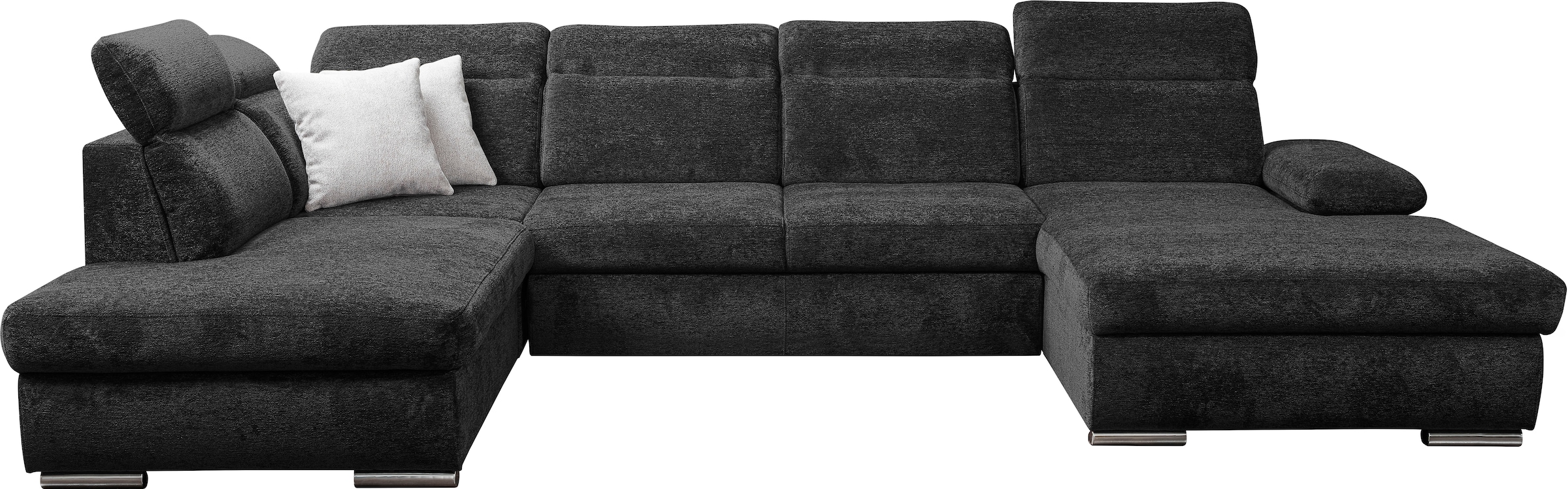 WERK2 Wohnlandschaft »Cordoba inkl. Bett, Bettkasten und Kopfteilfunktion, Breite 359cm«