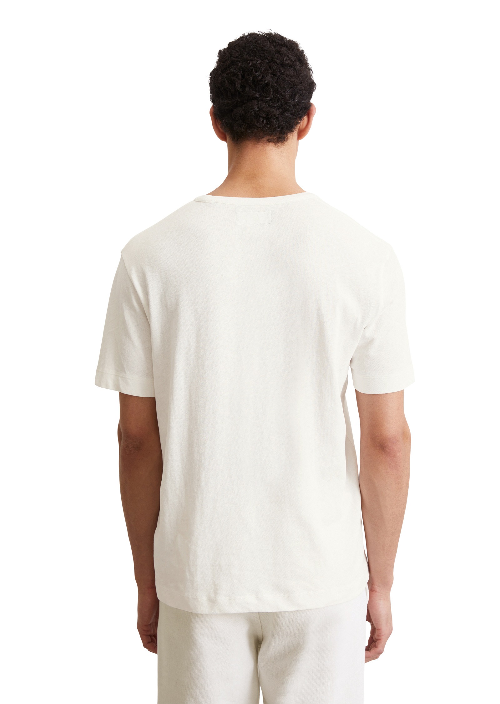 Marc O'Polo T-Shirt »aus Bio-Baumwolle und Leinen«