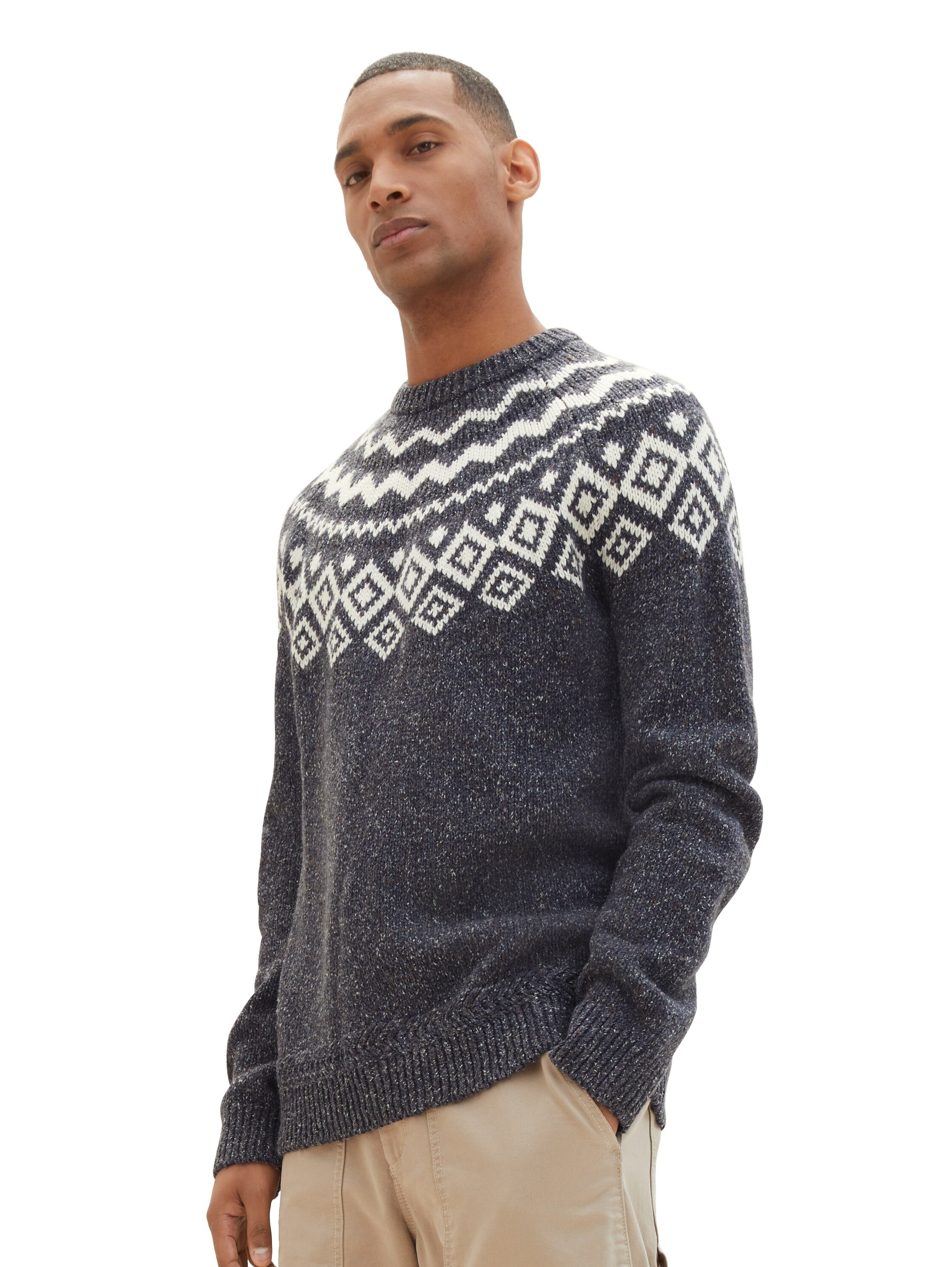 TOM TAILOR Strickpullover, mit Twotone-Muster günstig online kaufen