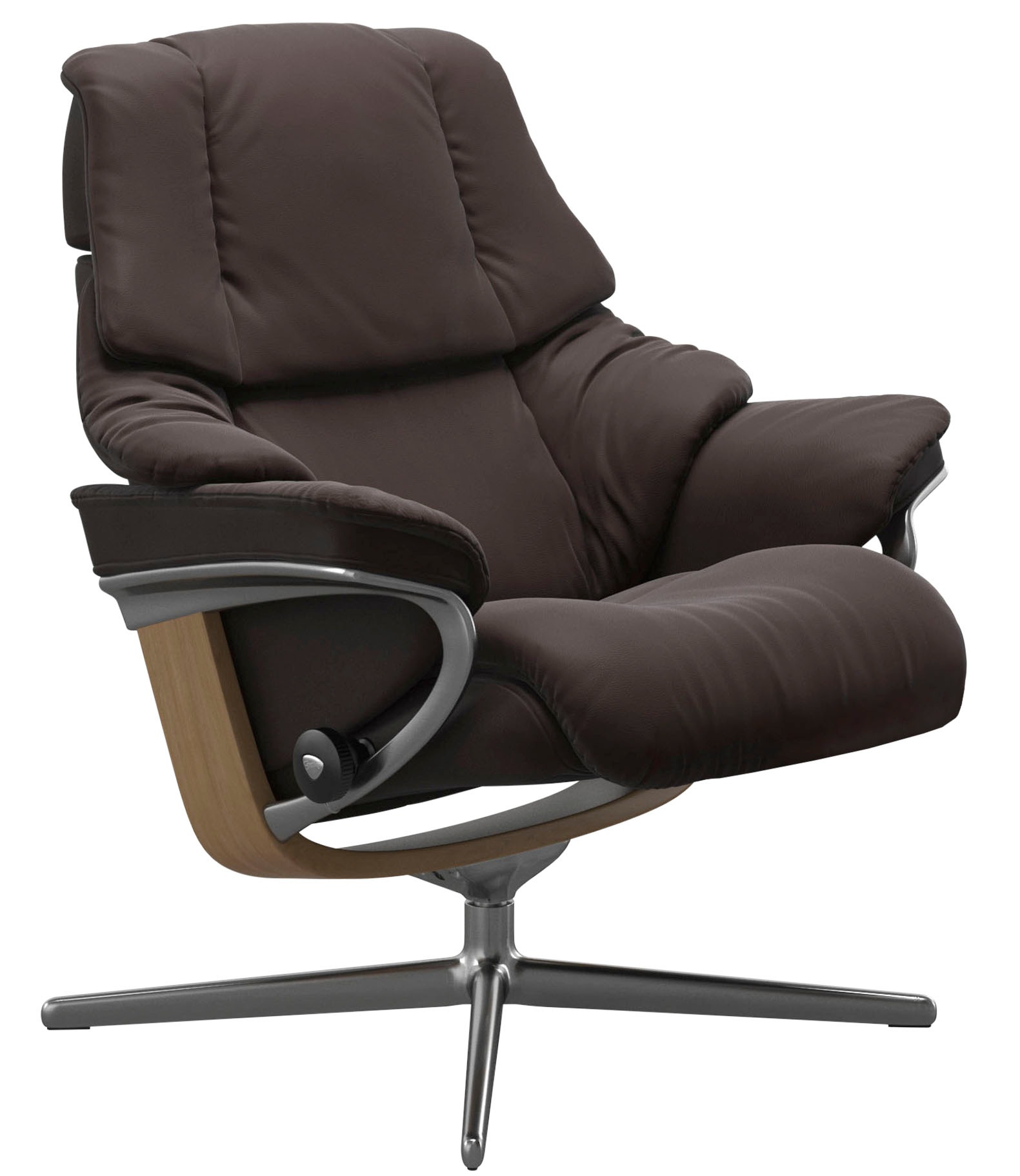 Stressless® Relaxsessel »Reno«, mit Cross Base, Größe S, M & L, Holzakzent Eiche