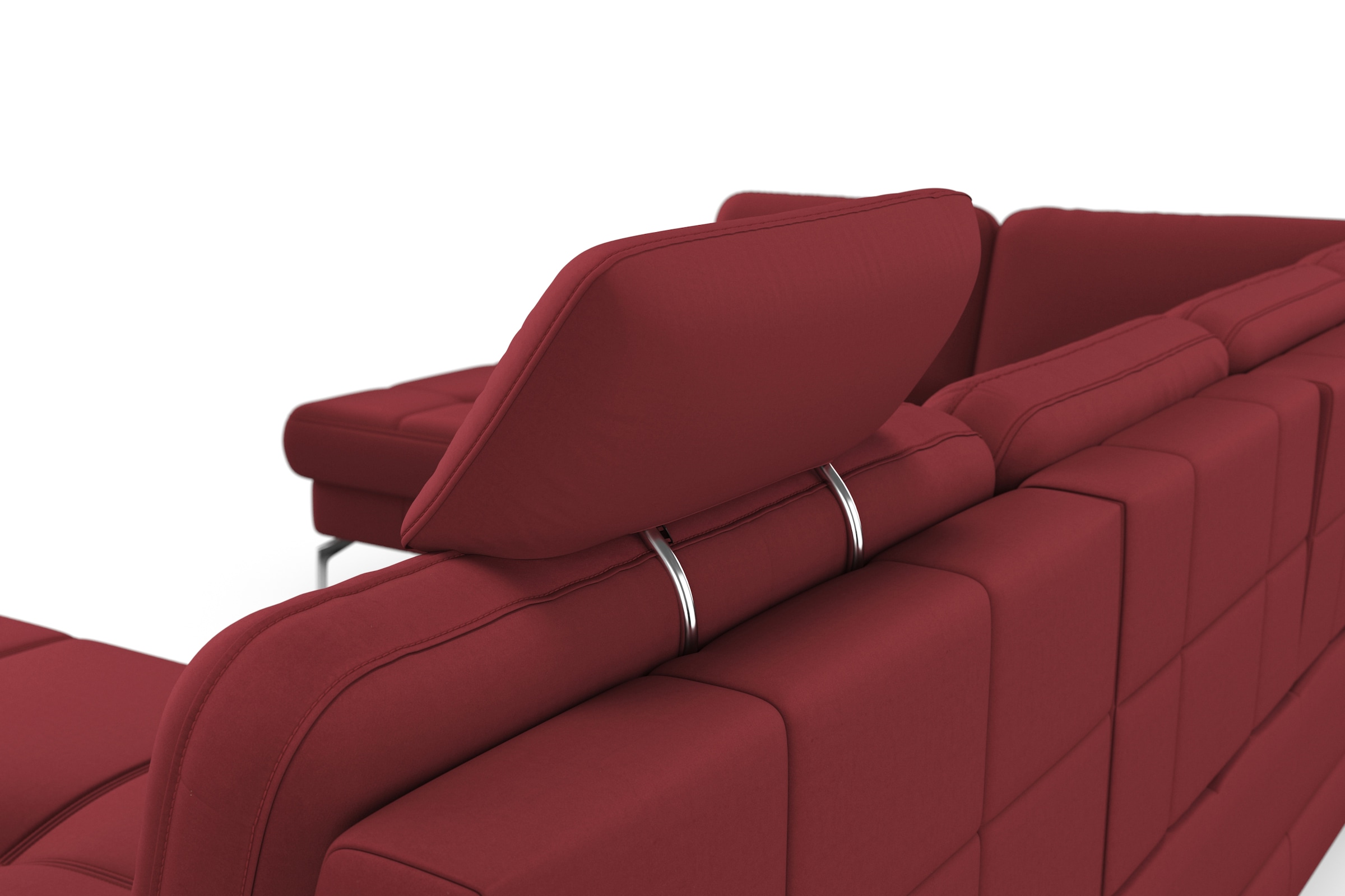 sit&more Wohnlandschaft »Bendigo U-Form« inklusive Sitztiefenverstellung, Bodenfreiheit 15 cm, in 2 Fußfarben