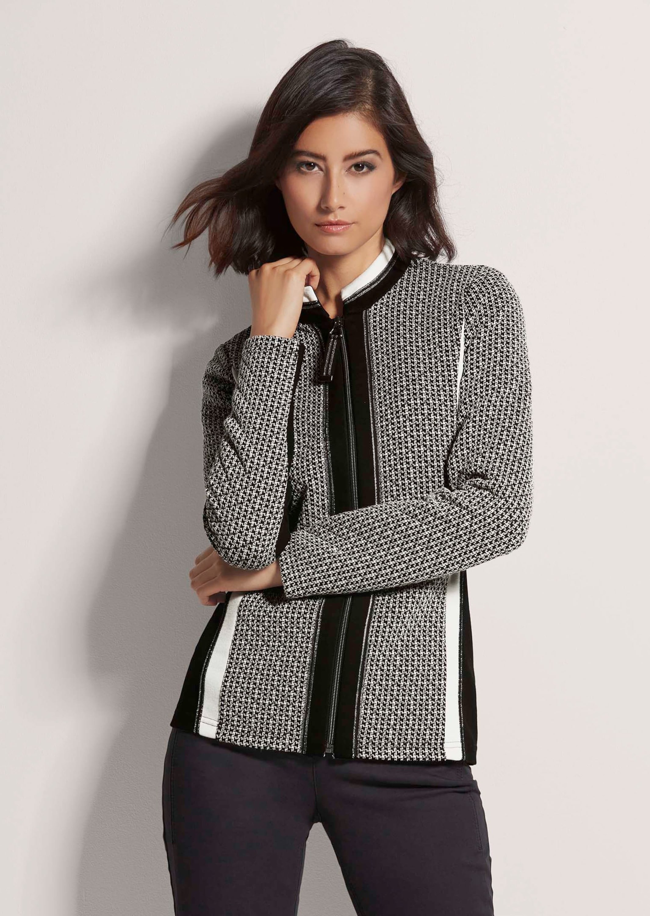 MADELEINE Jerseyblazer »Blazer Kurzblazer mit Reißverschluss«