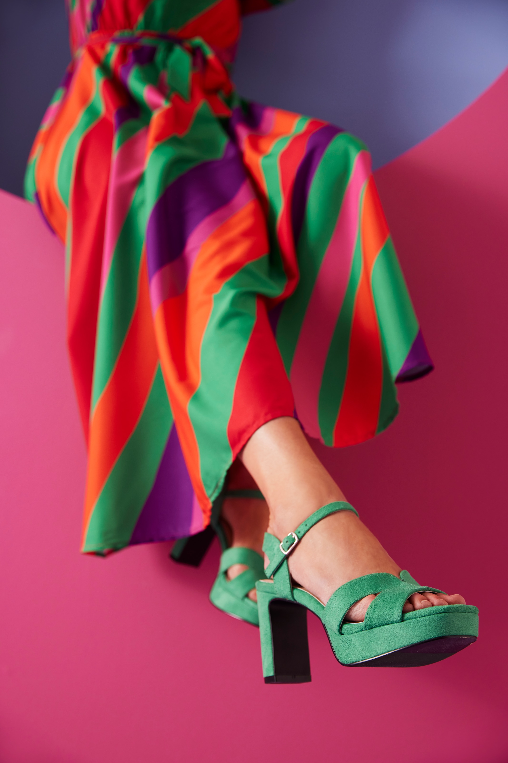 Aniston SHOES High-Heel-Sandalette, Sommerschuh, Abendsanale, Plateau - NEUE KOLLEKTION