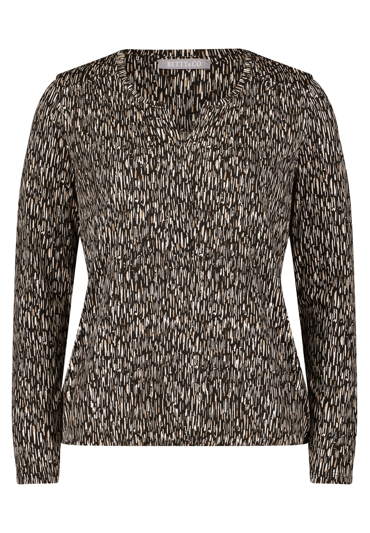 Betty&Co Kurzarmshirt "Betty & Co Damen Blusenshirt mit Gummizug", (1 tlg.) günstig online kaufen