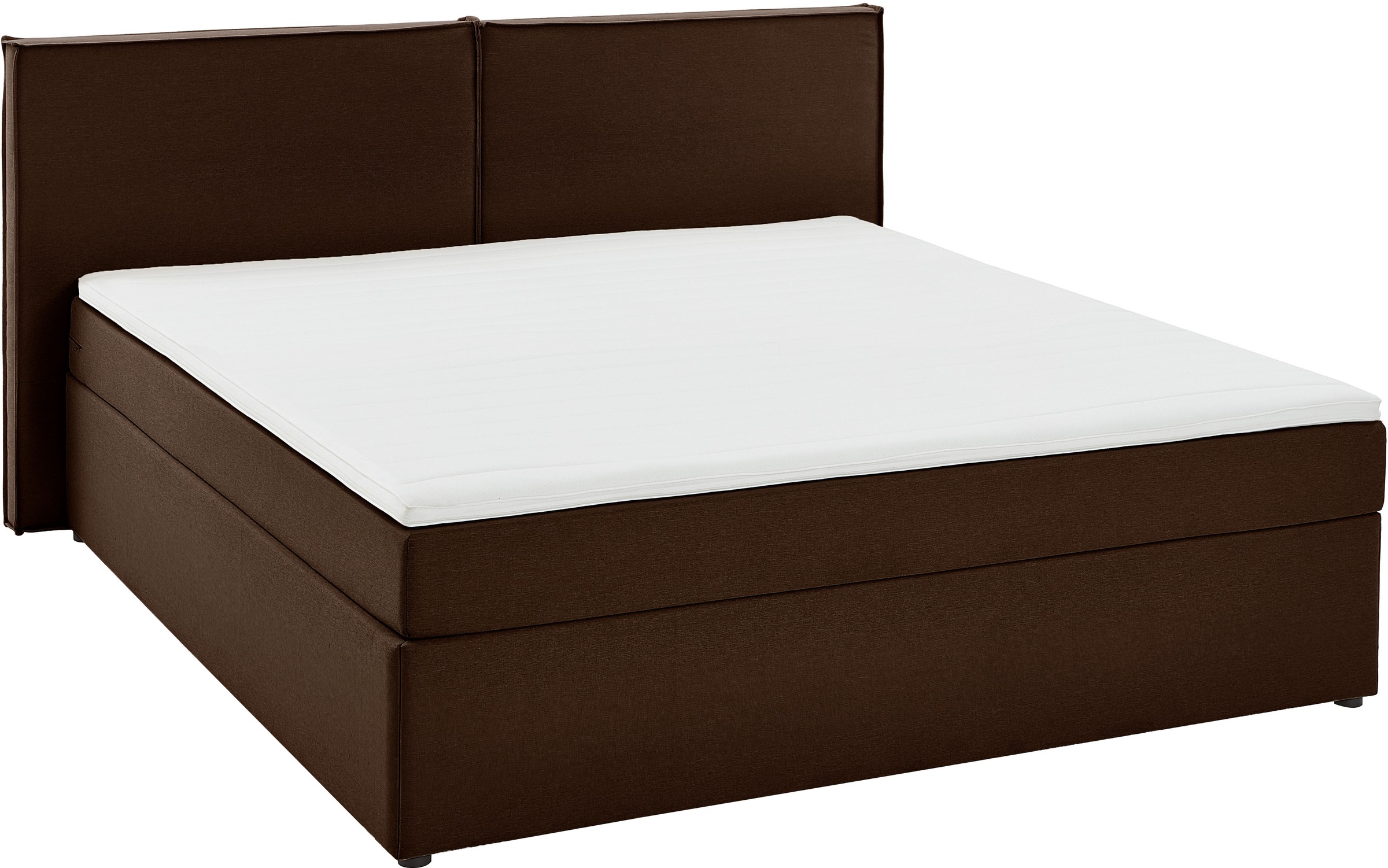 ATLANTIC home collection Boxbett »NIKITA«, bodentiefes Bett, wahlweise mit Matratze und Topper