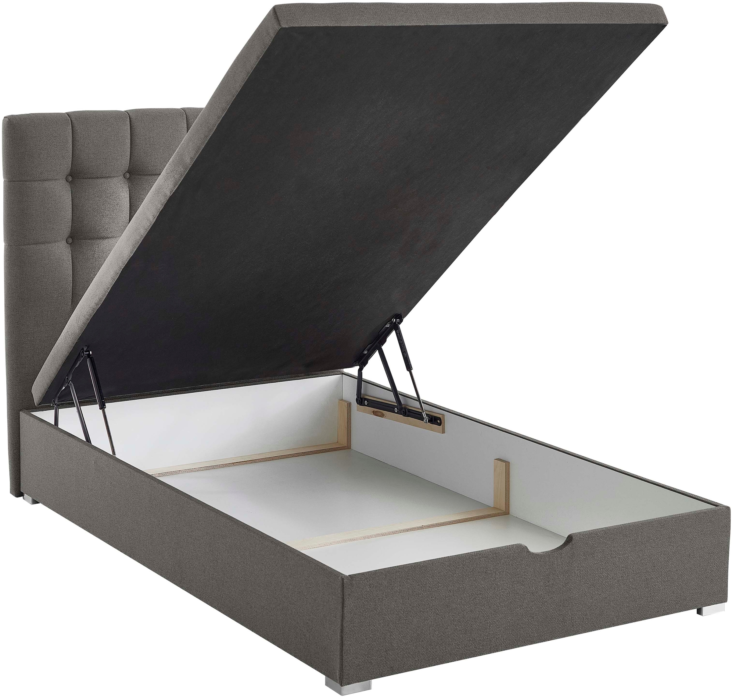 ATLANTIC home collection Boxbett »Riona, erweiterbar zu Doppel- und Familienbett«, wahlweise mit 120x200cm Taschen-Federkernmatratze oder ohne Matratze