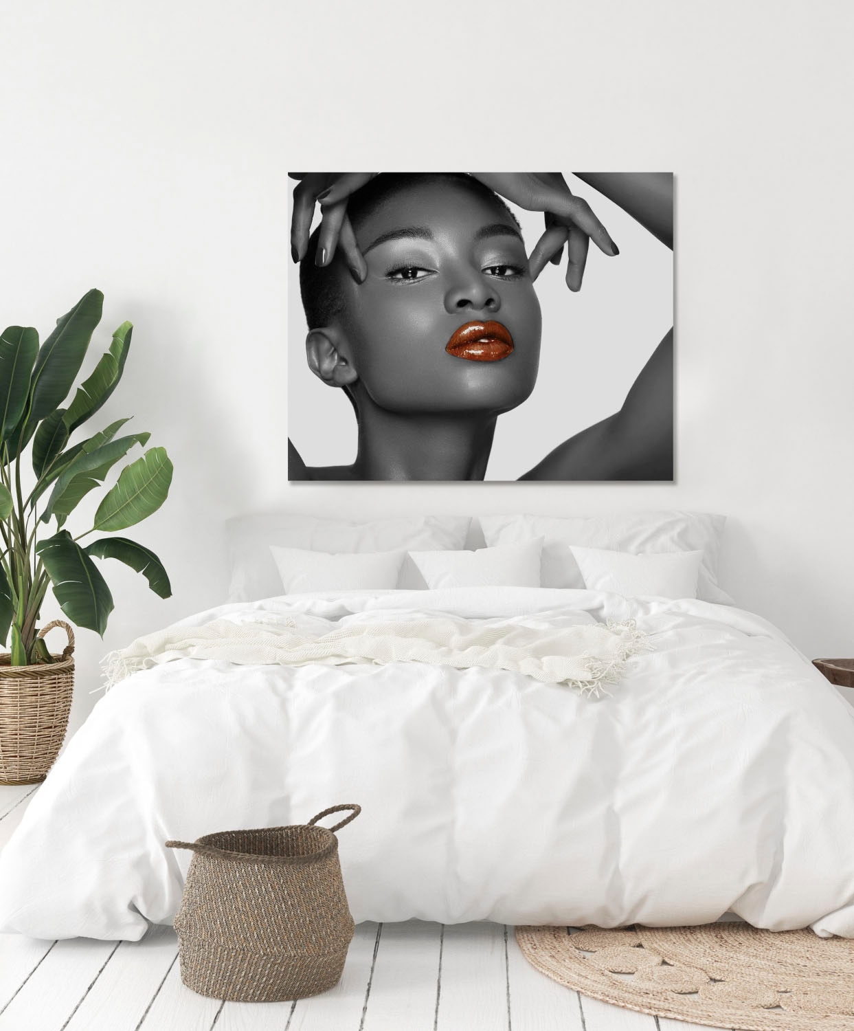 queence Acrylglasbild »Frau«, Frau-Kunst-Schwarz-Weiß-Bilder von Frauen, Fine Art-Print in Galeriequalität