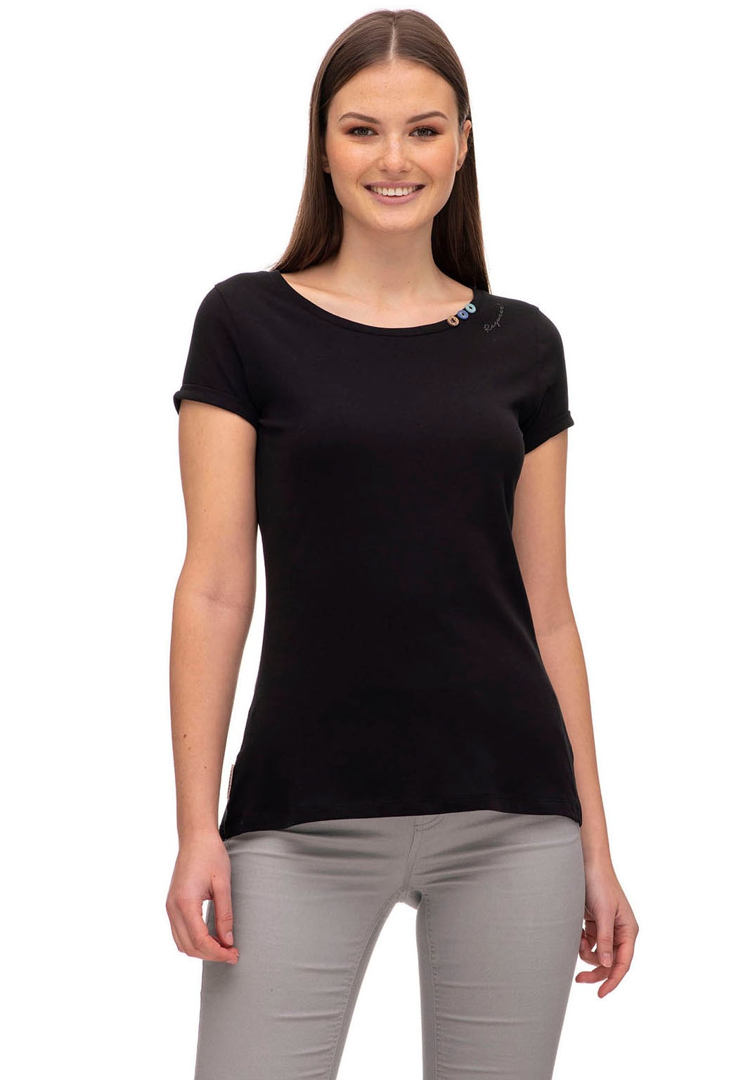 Ragwear Rundhalsshirt »Shirt FLORAH A ORGANIC GOTS« online bestellen | BAUR | T-Shirts