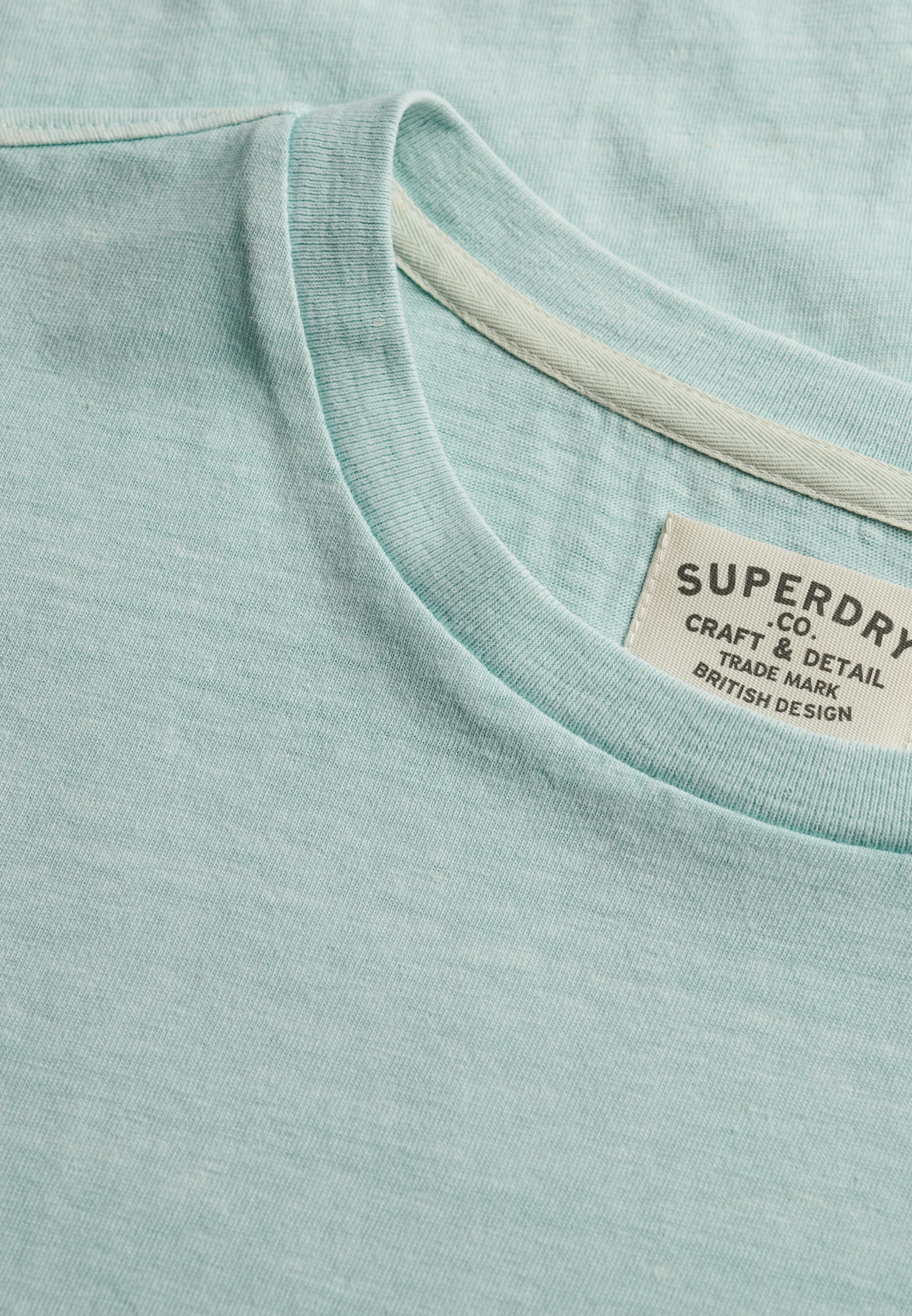 Thumbnail - Superdry Rundhalsshirt "COTTON CLASSIC LINEN PKT TEE" aus tollem Baumwoll-Leinen-Mischgewebe